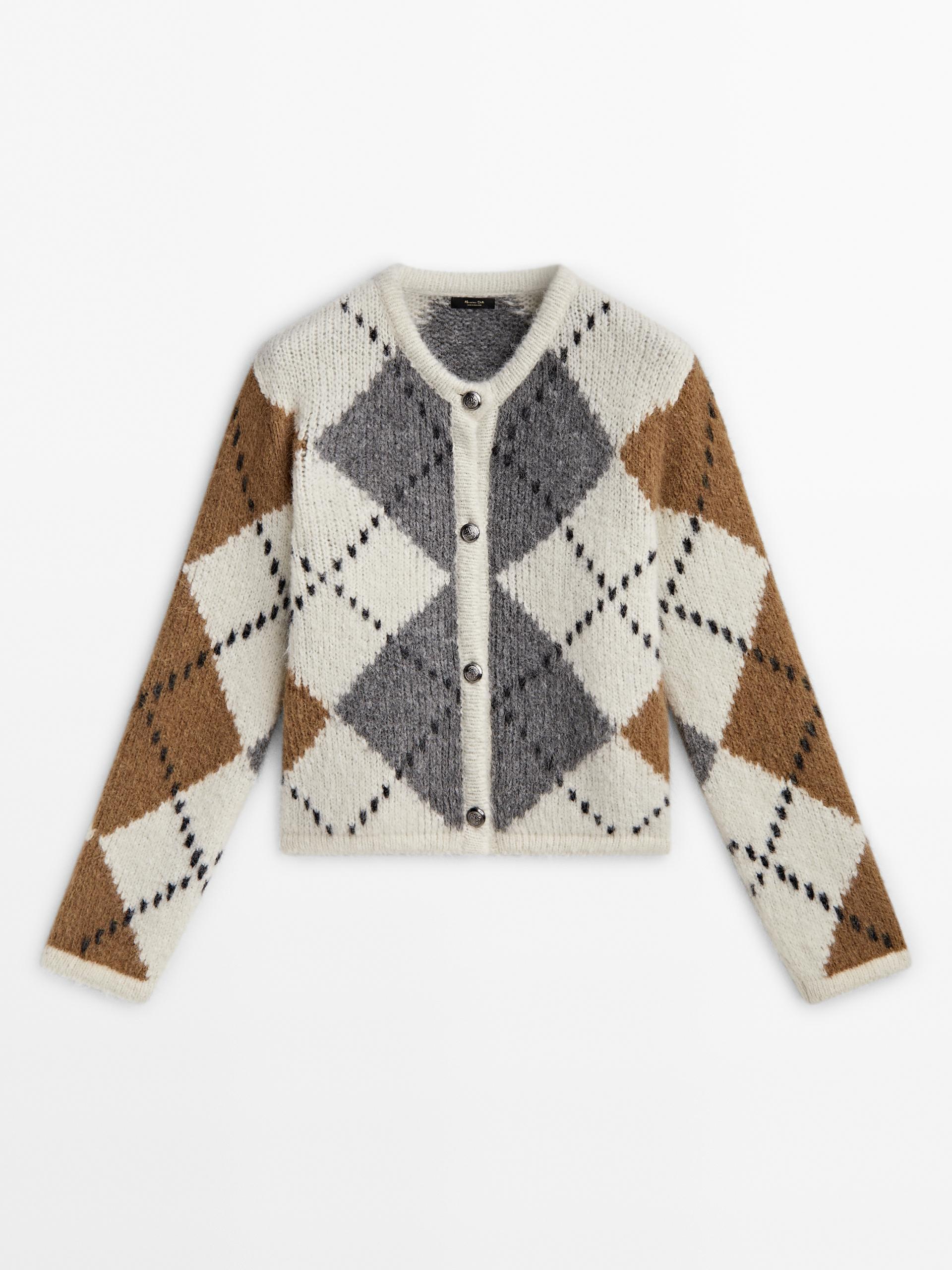 Zara diamond knit jacket Outlet