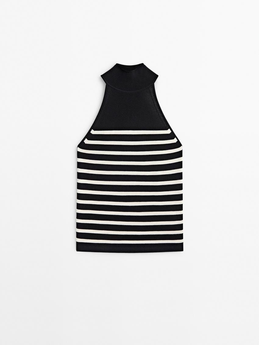 Zara striped halter top Outlet