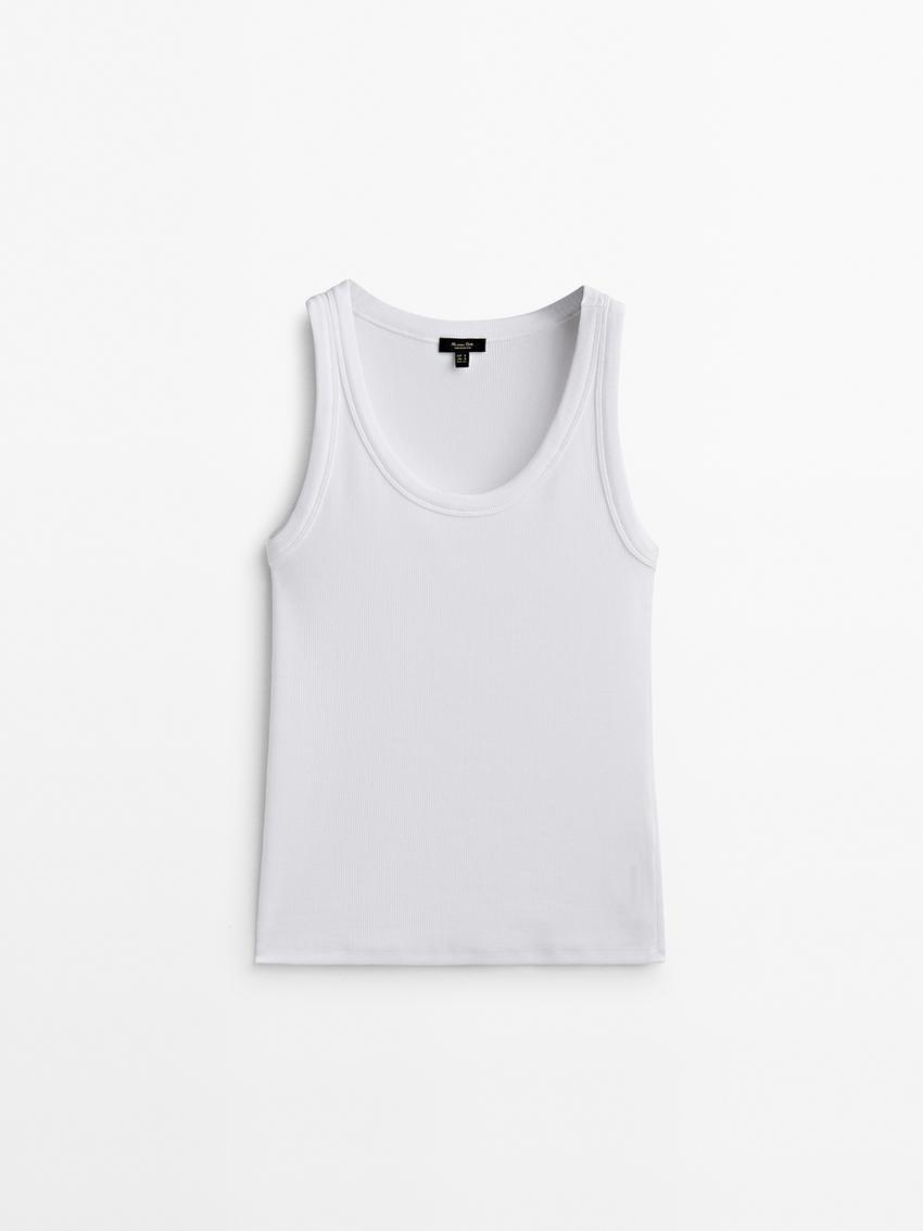 Zara vest top white Clearance
