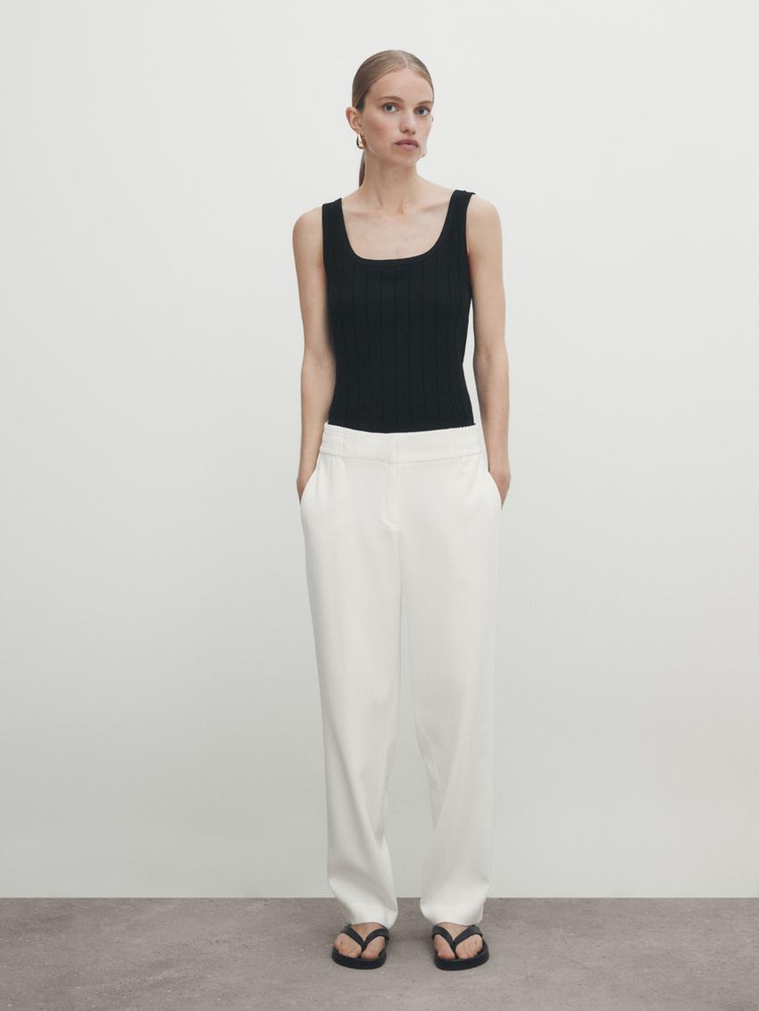 Ribbed vest top zara Clearance