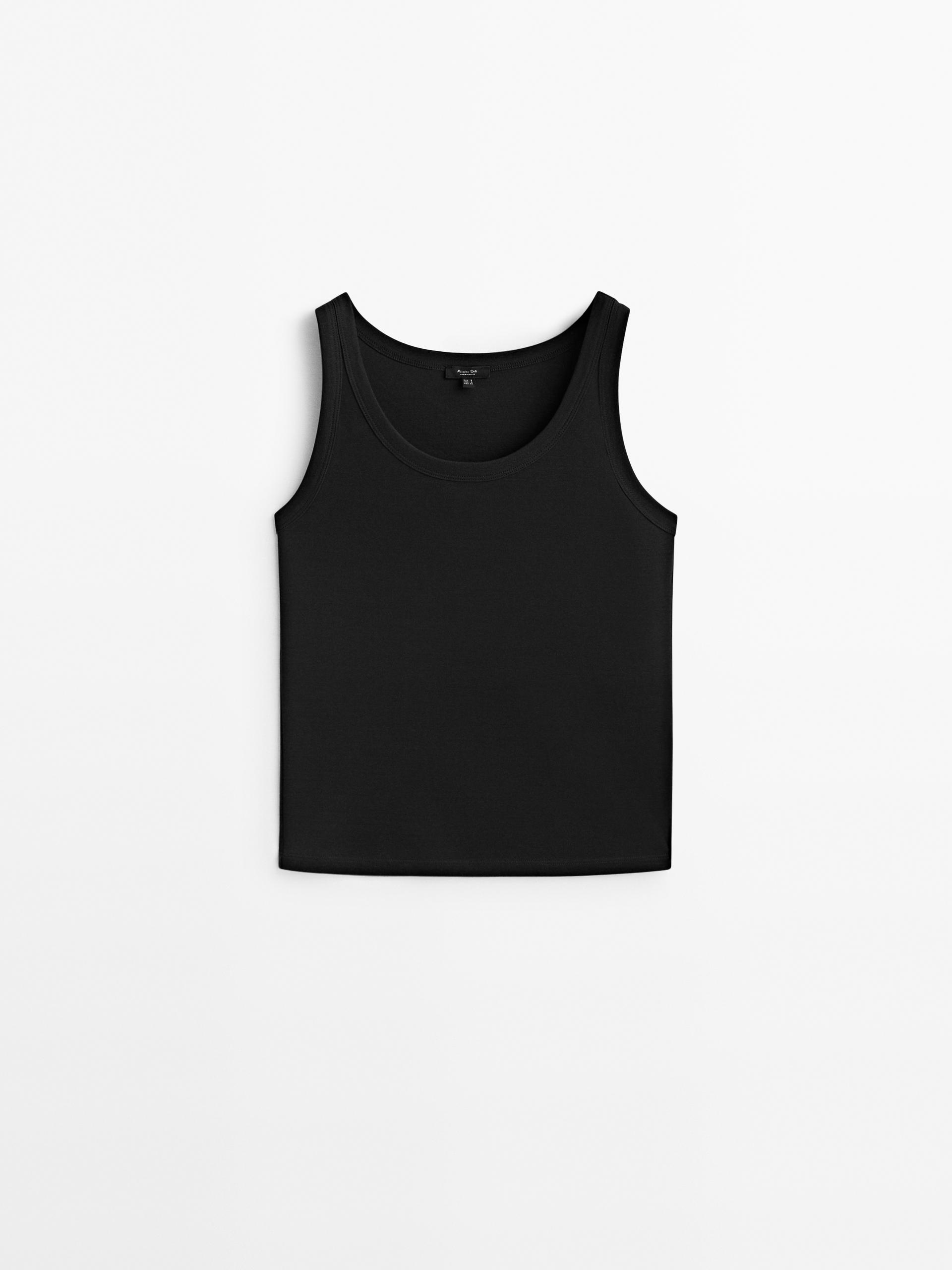 Black tank top zara Clearance