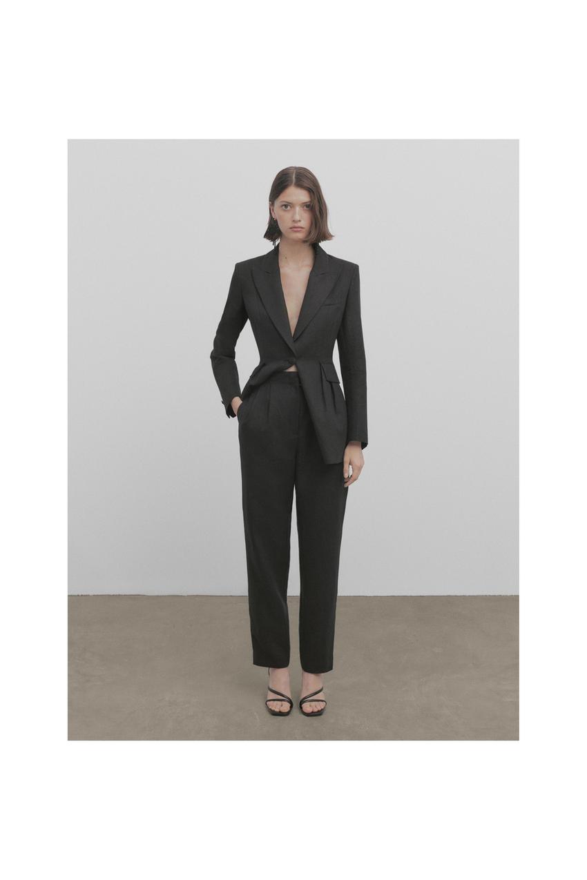 Zara black suit trousers Clearance