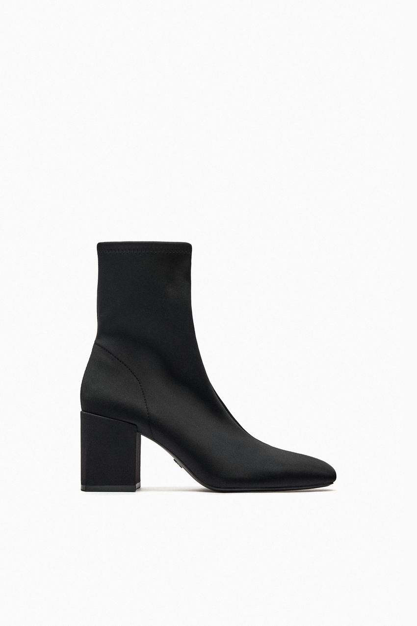Zara black sock boot Clearance