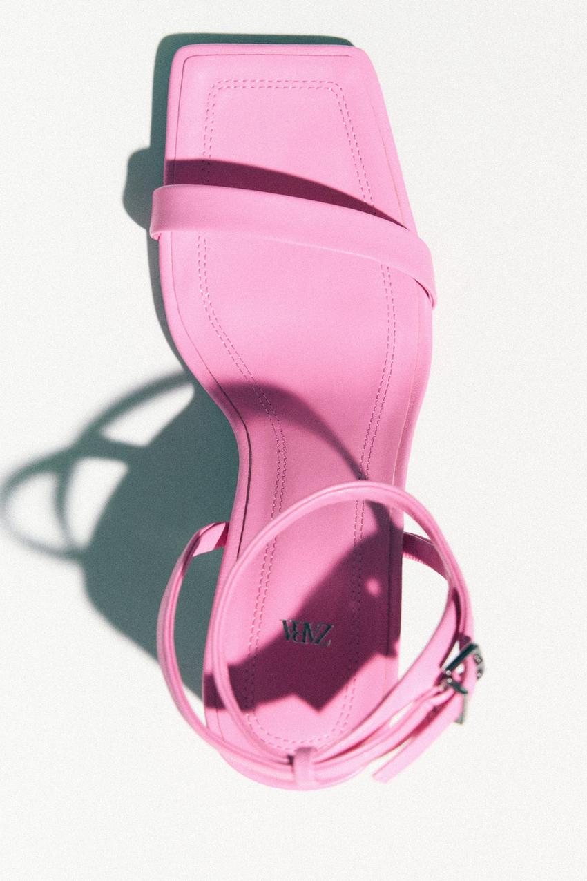 Zara pink block heels Clearance