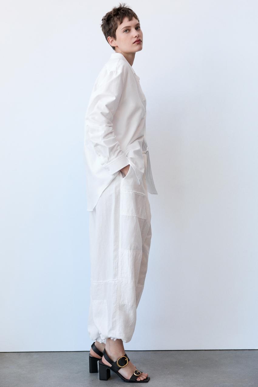 Leather block heel sandals zara Clearance