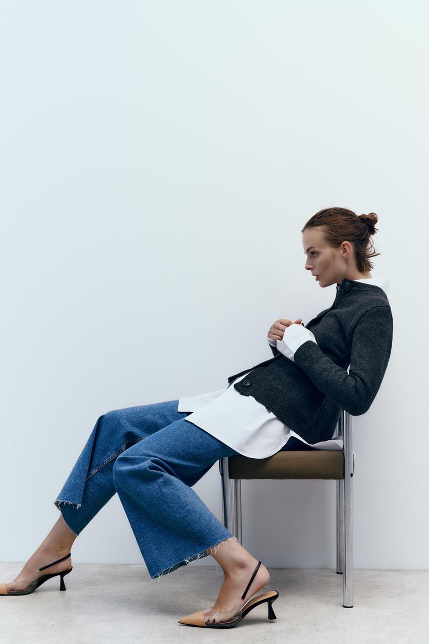 Zara heeled slingback Clearance