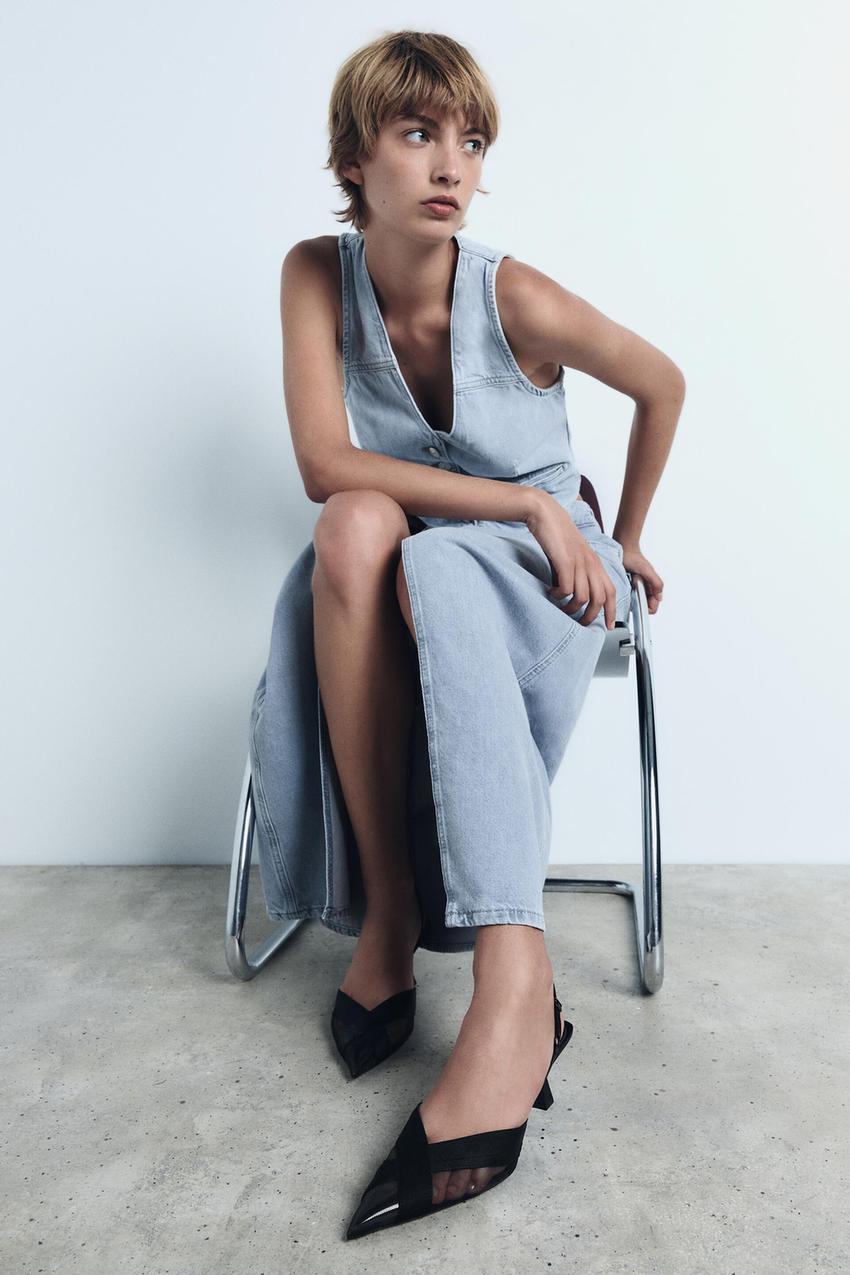 Zara sling back heels Clearance