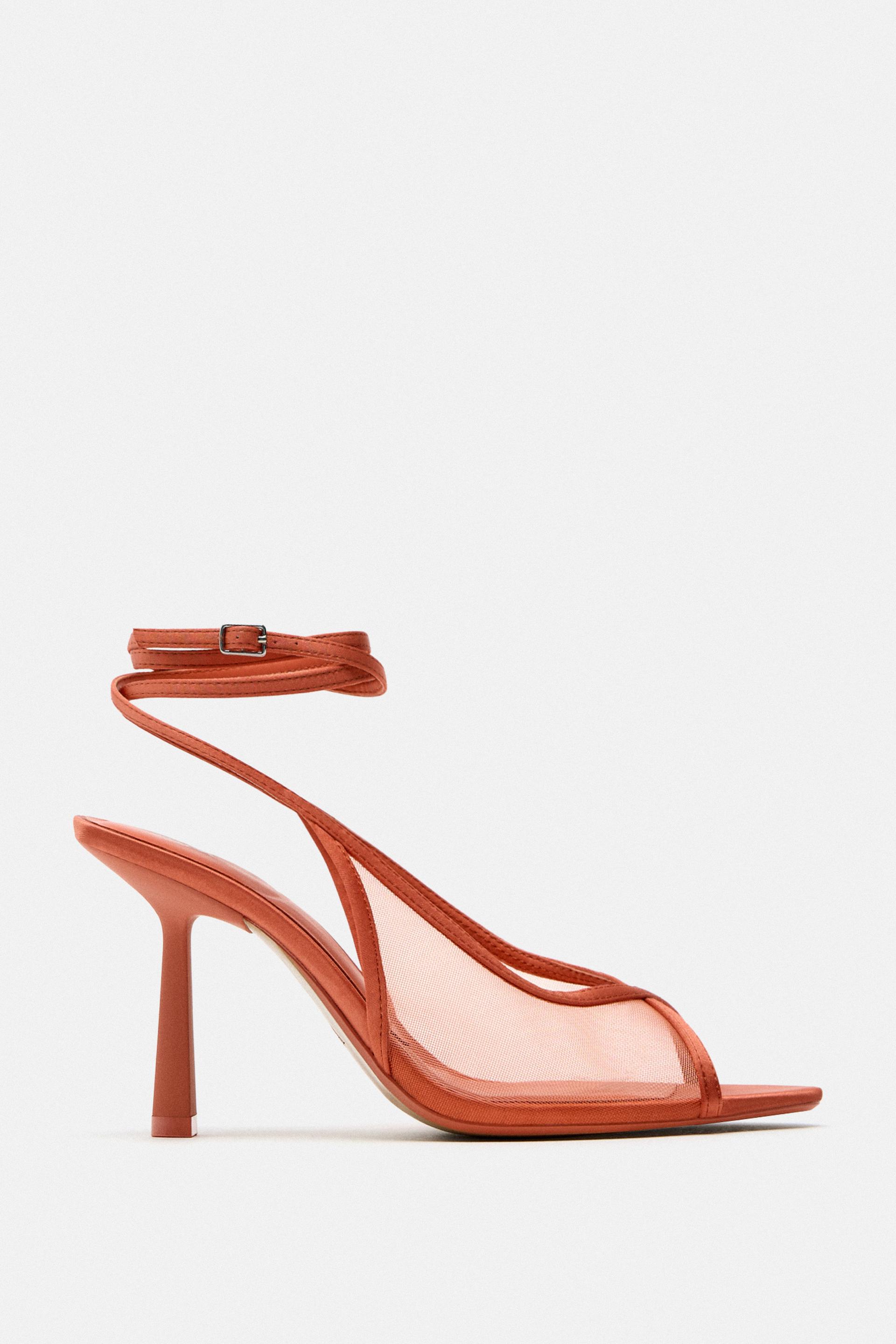 Zara coral heels Clearance
