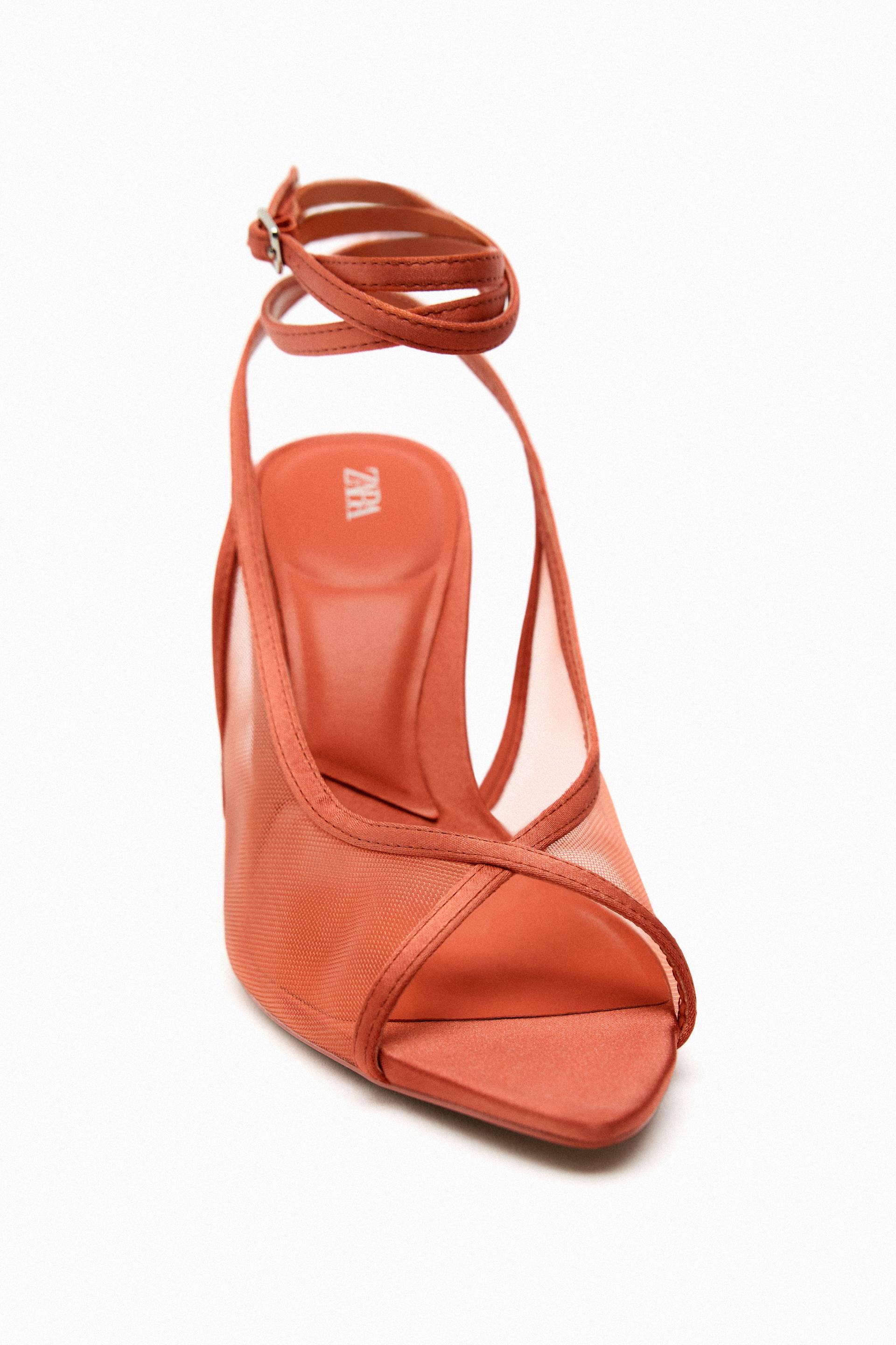 Pink and orange heels zara Clearance
