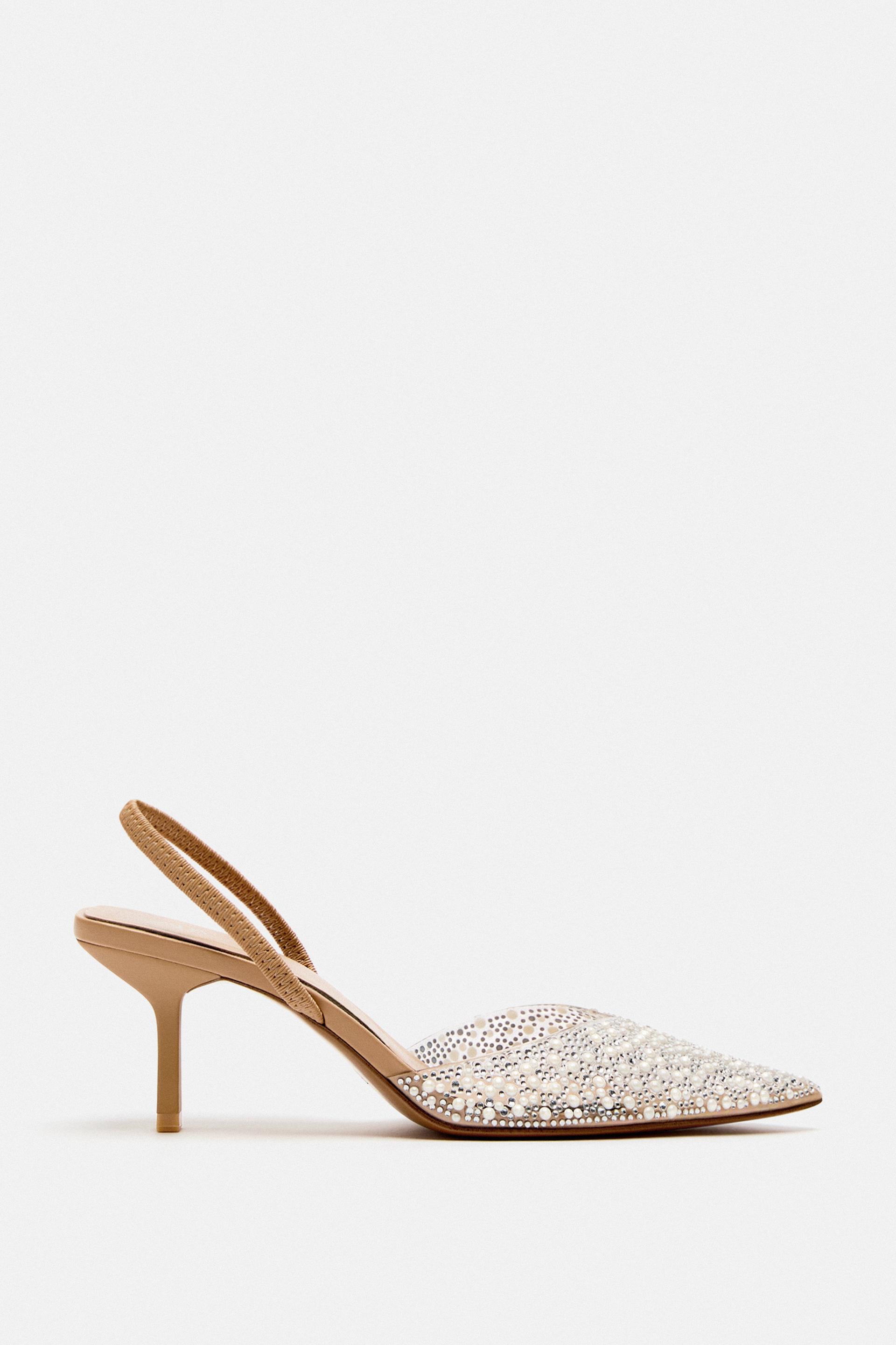 Pearl heels zara Clearance