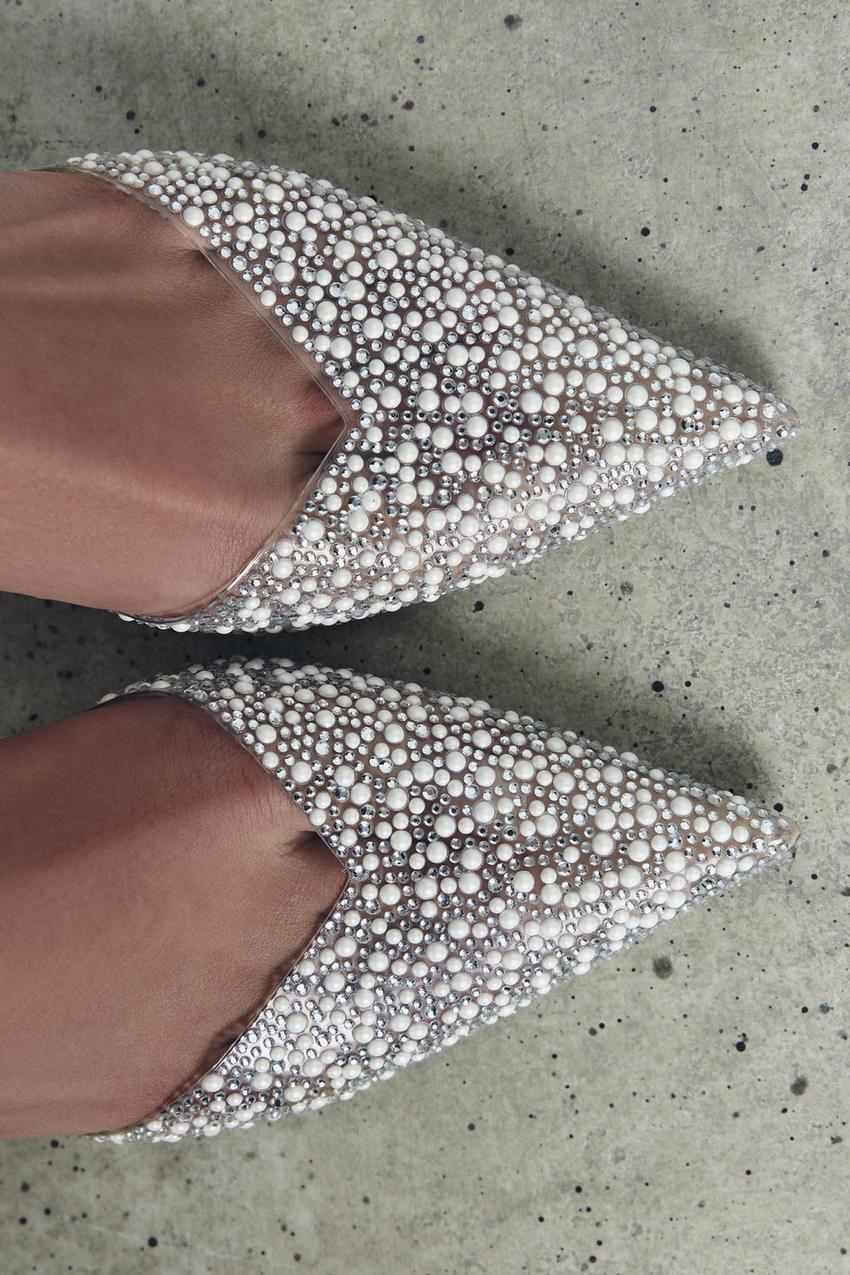 Pearl heels zara Clearance