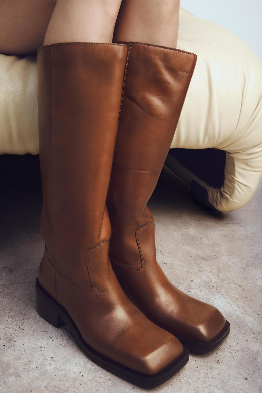 Zara boots knee Clearance