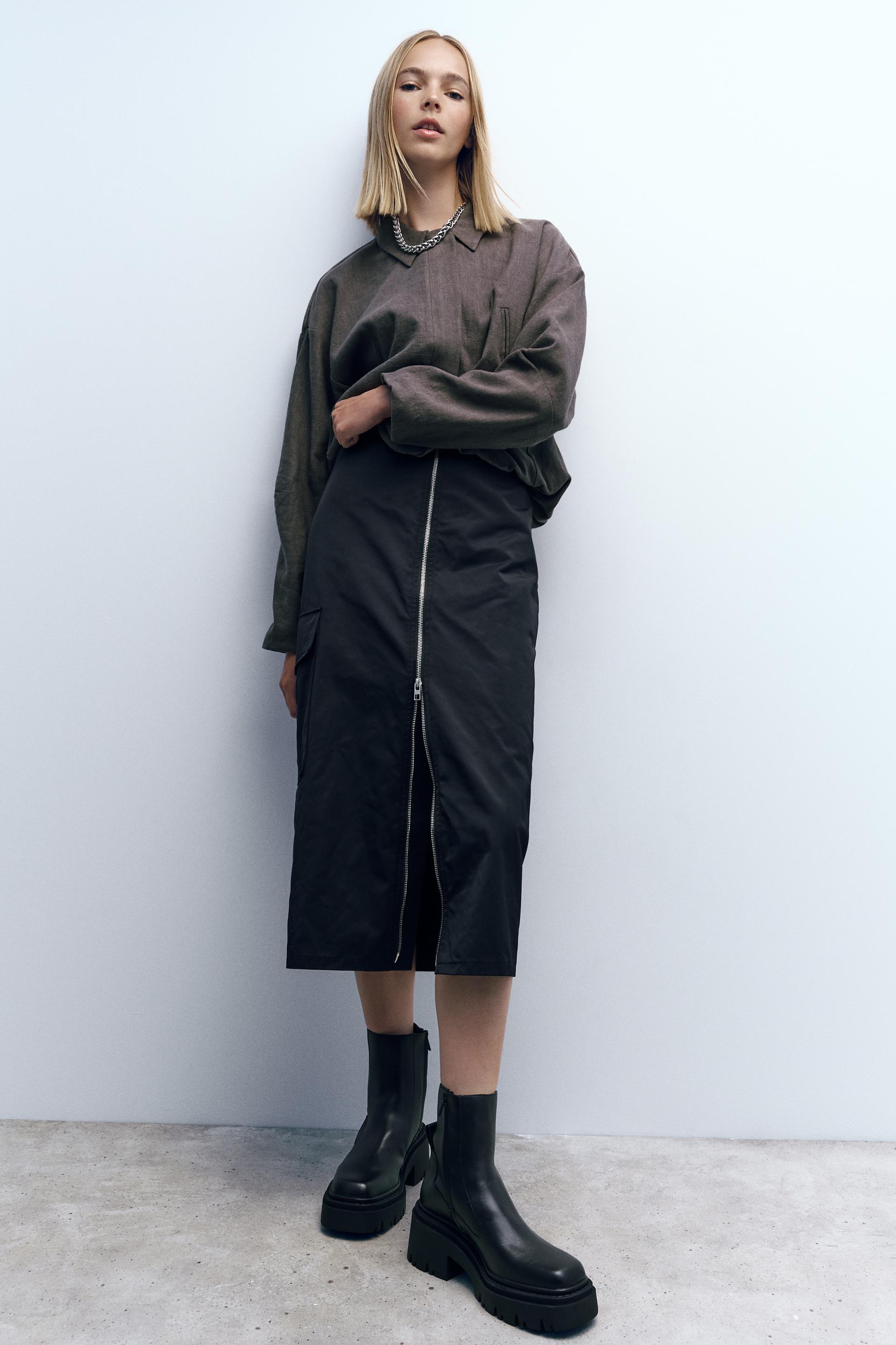 Lug sole ankle boots zara Clearance