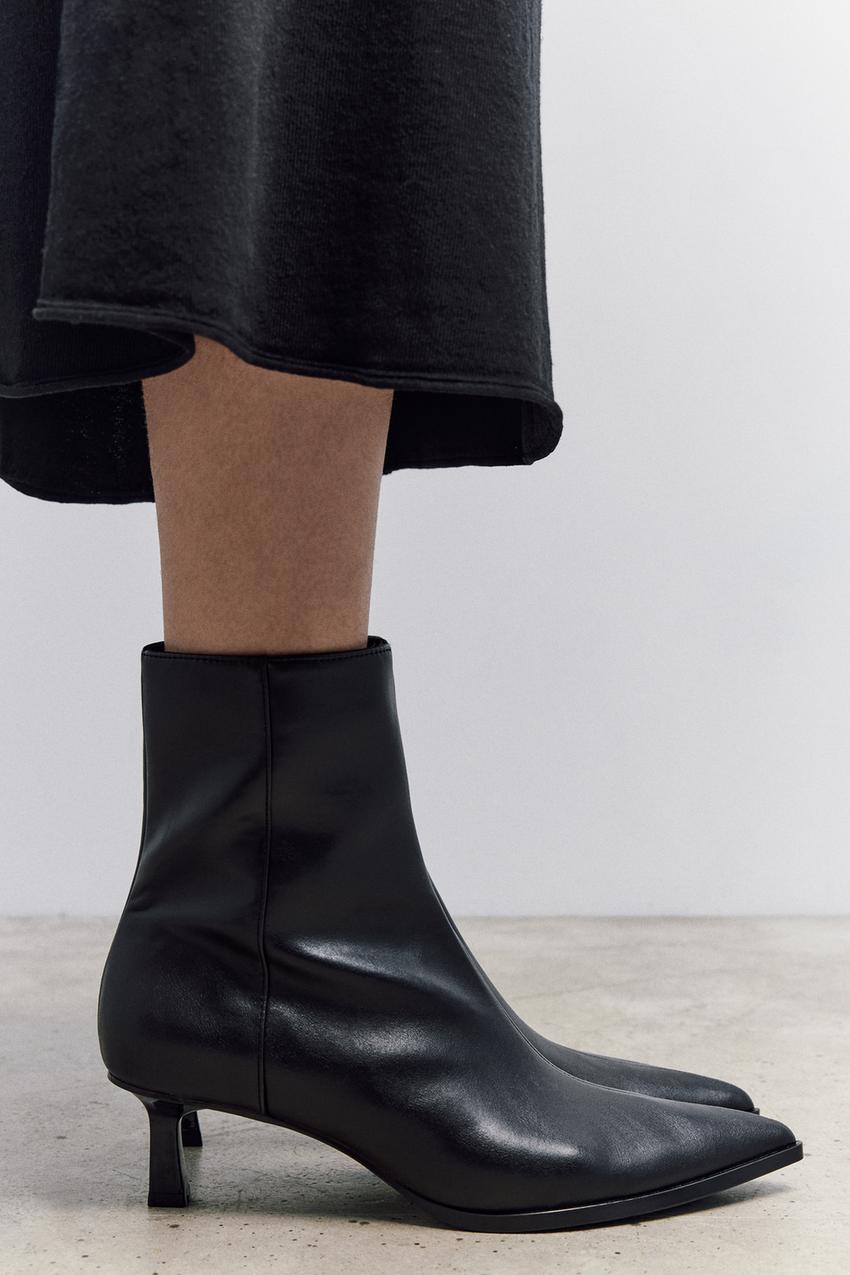 Zara mid heel boots Clearance
