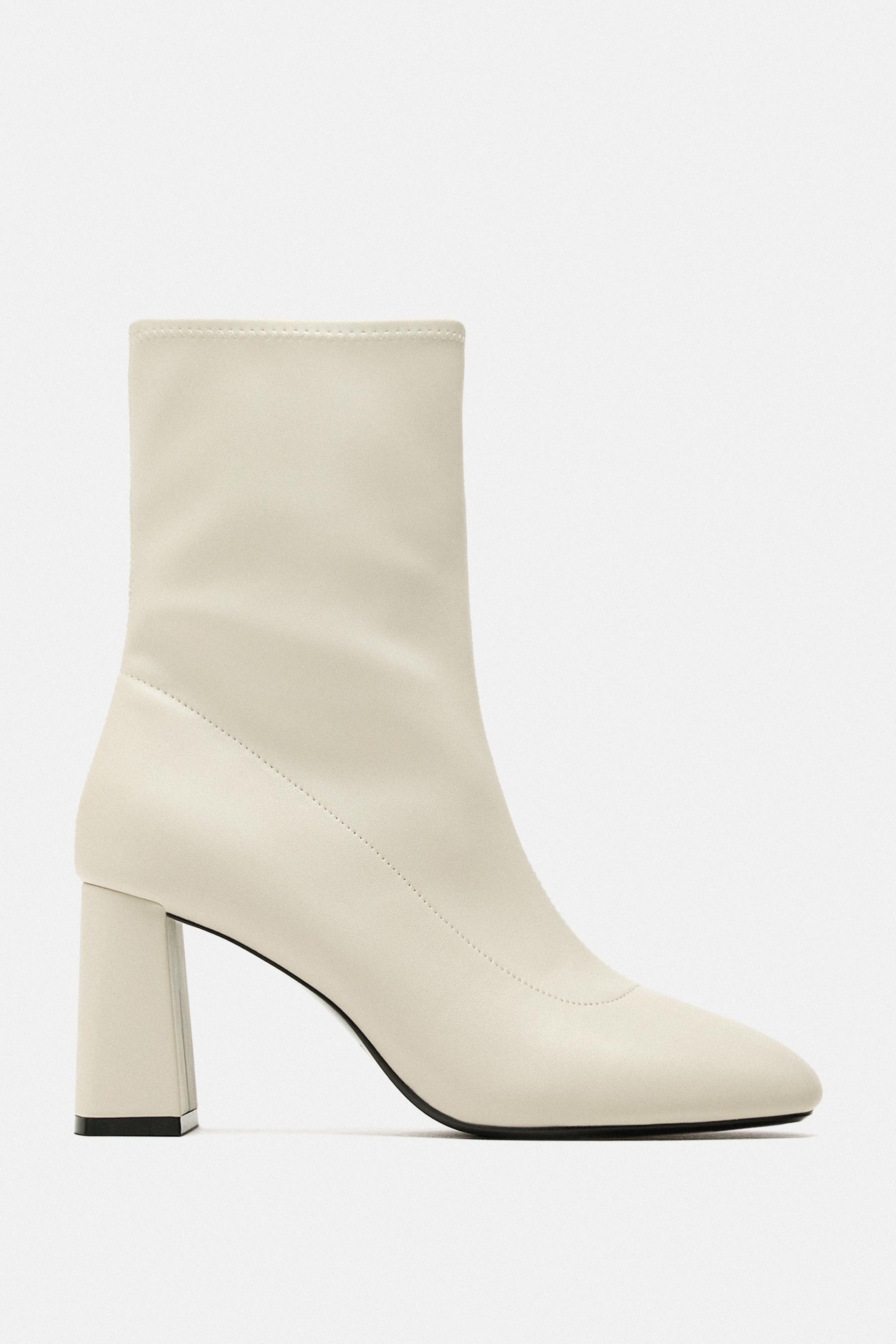 Zara white long boots Clearance