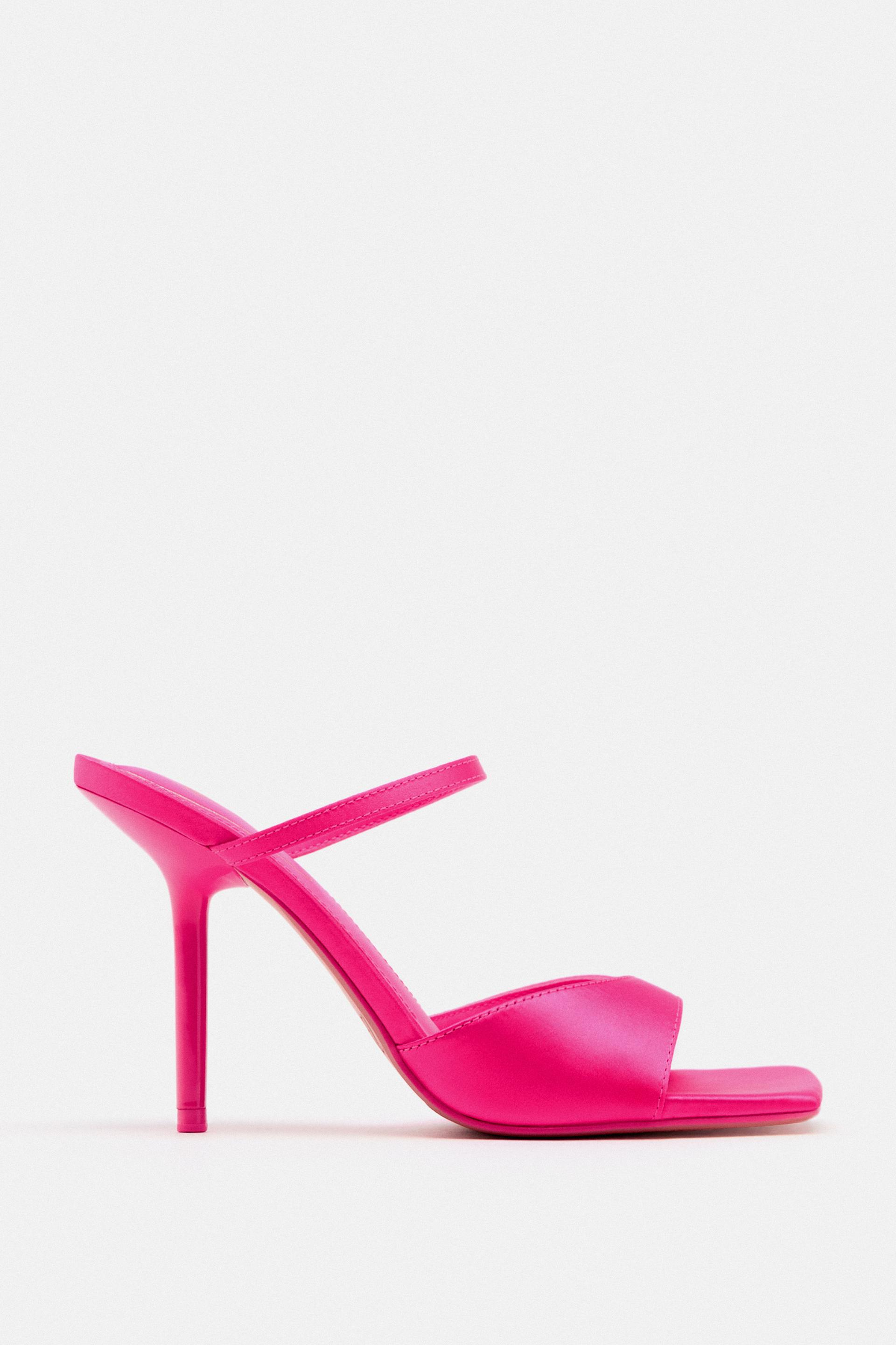 Hot pink heels zara Clearance