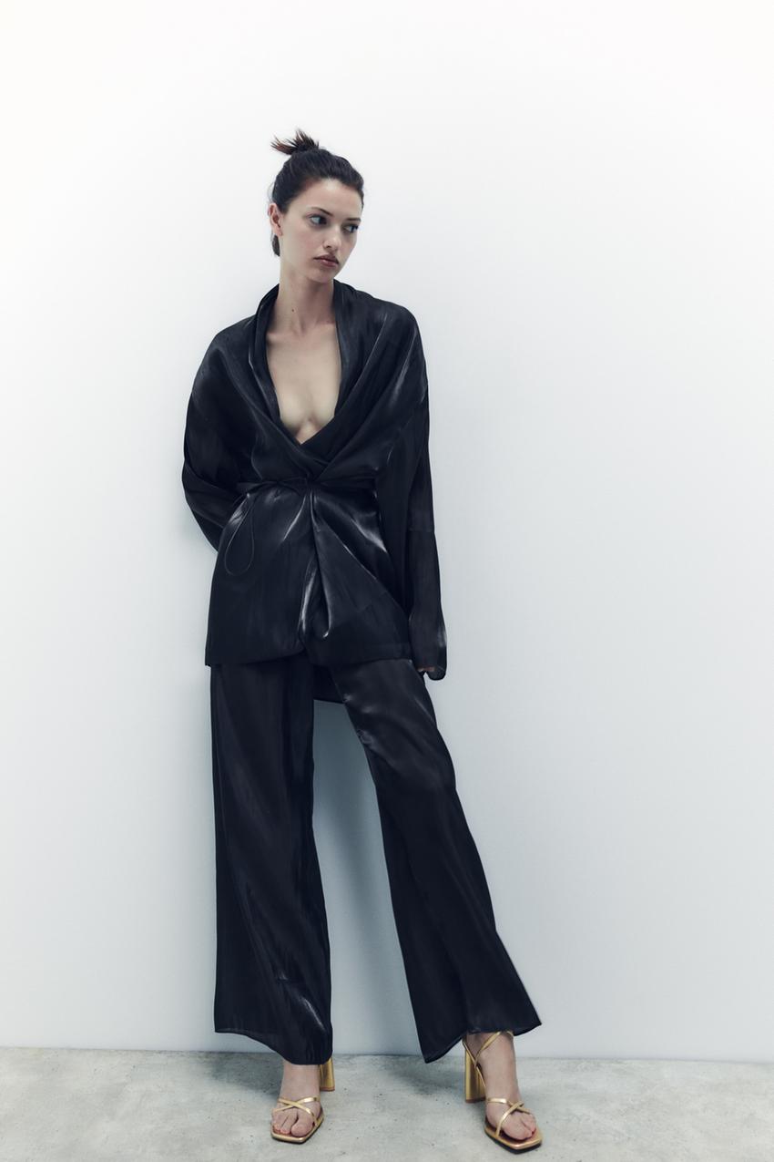 Zara metallic heeled sandals Clearance