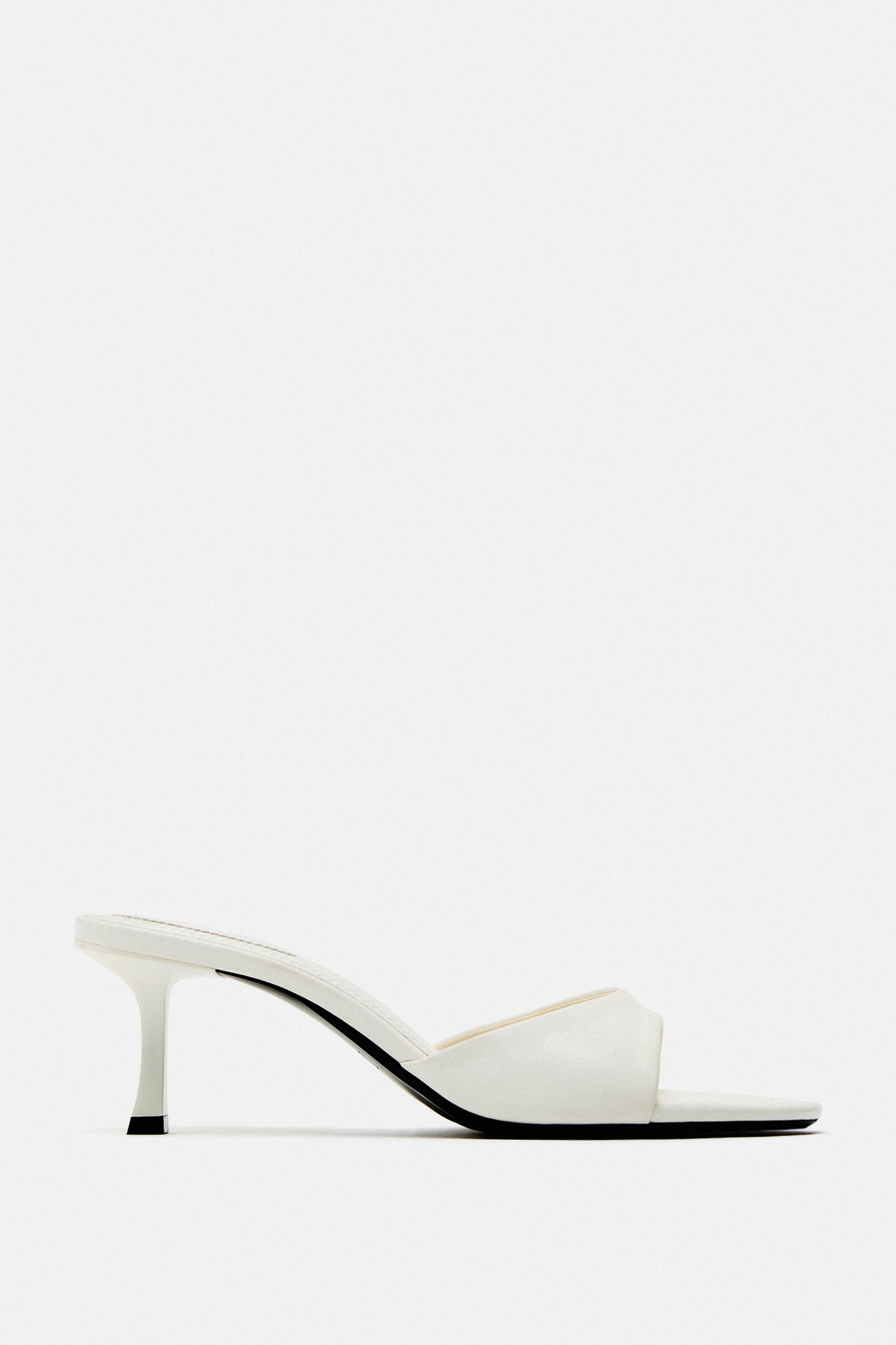 Zara white court shoes Clearance