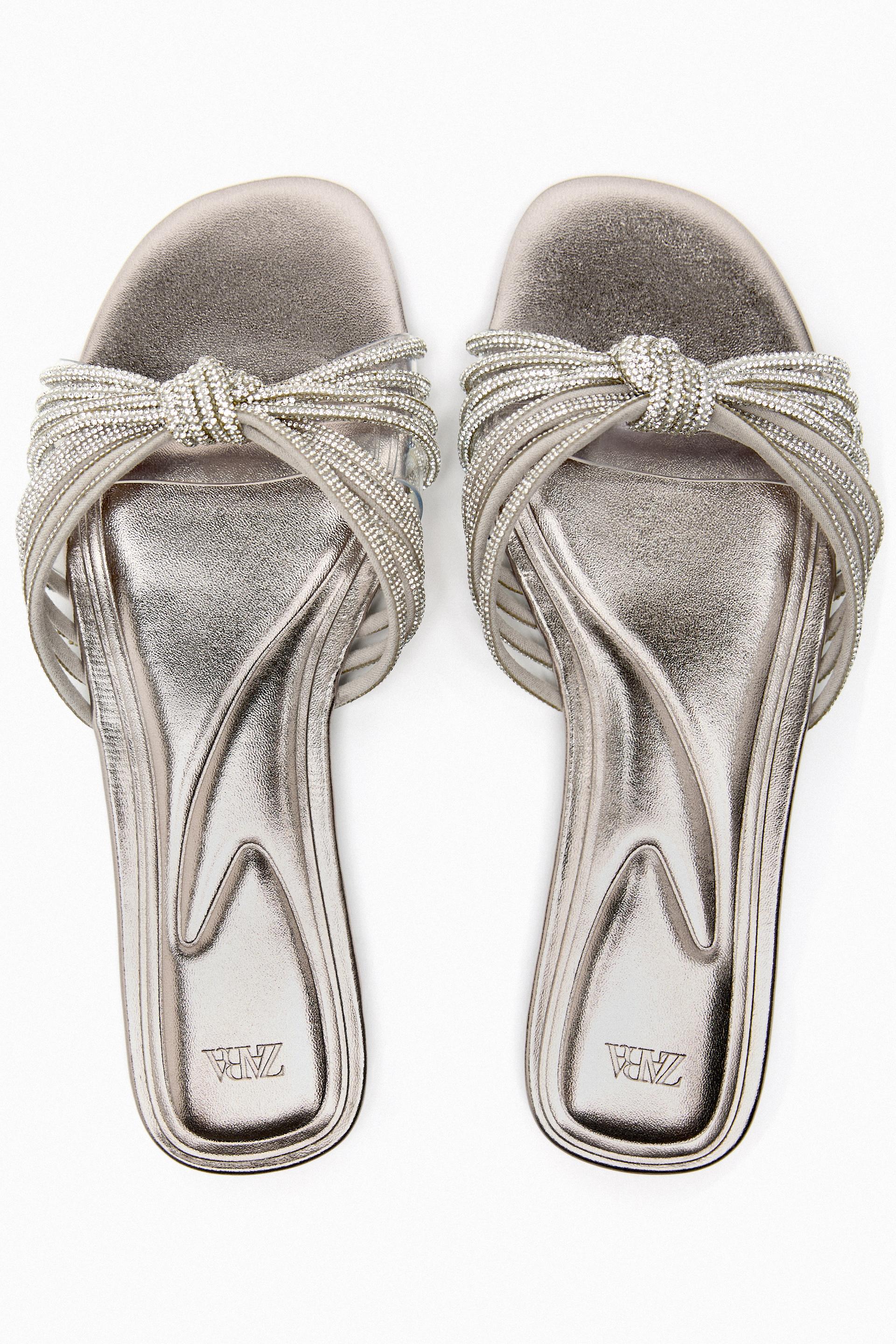 Zara sparkly sandals Clearance