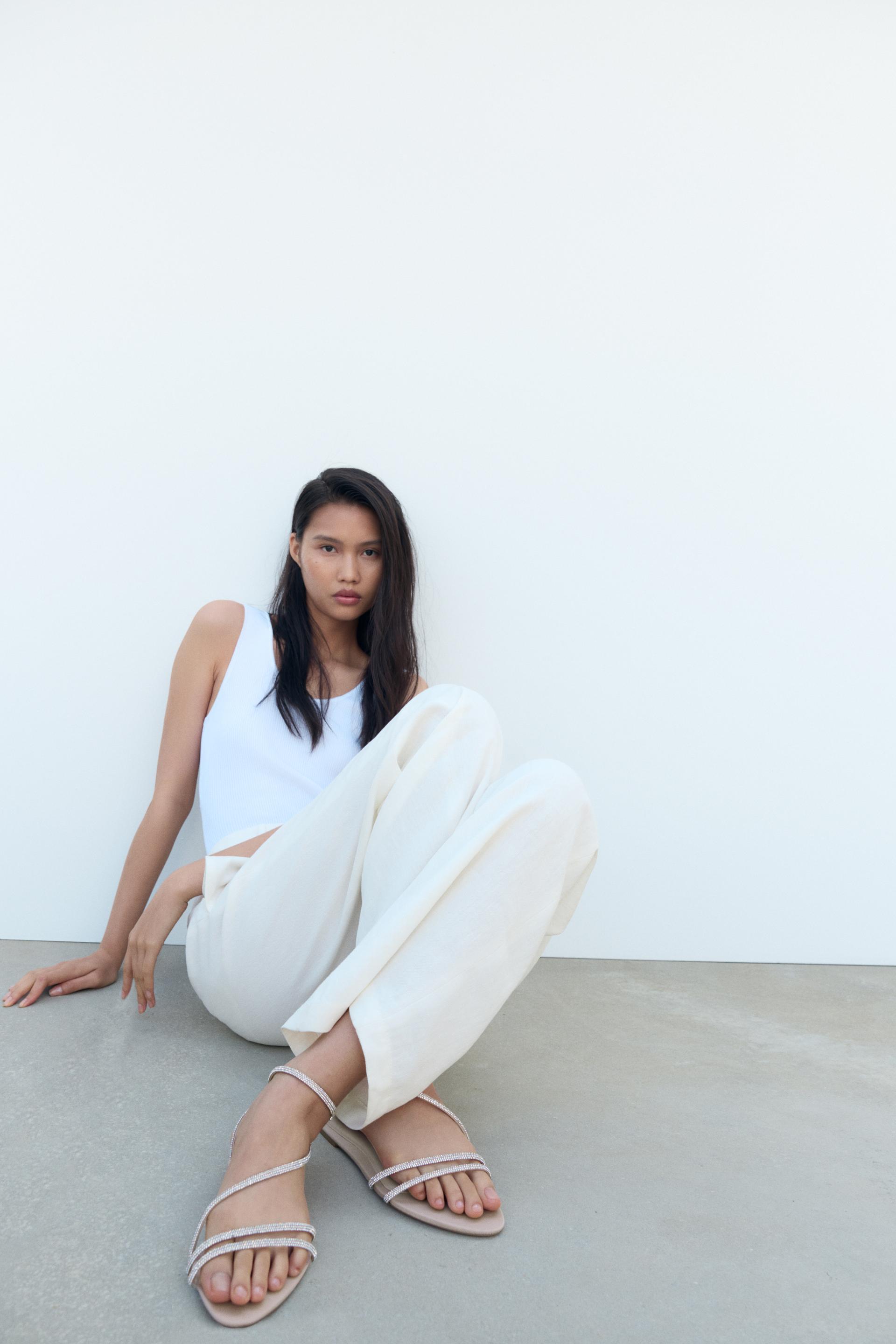 Flat strappy sandals zara Clearance