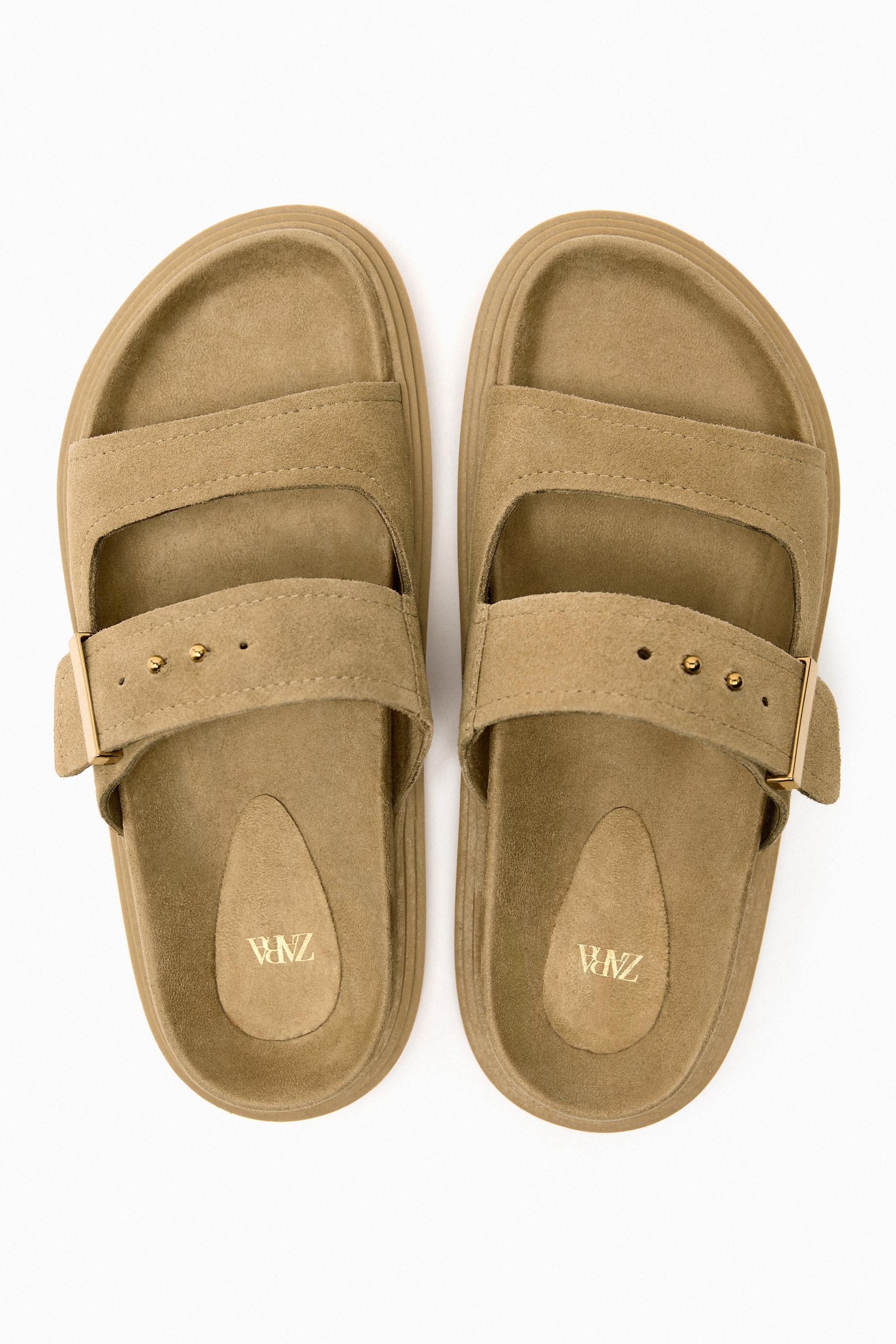 Zara brown slippers Clearance
