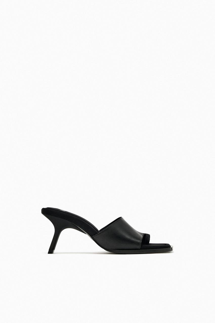 Thong heeled sandals zara Clearance