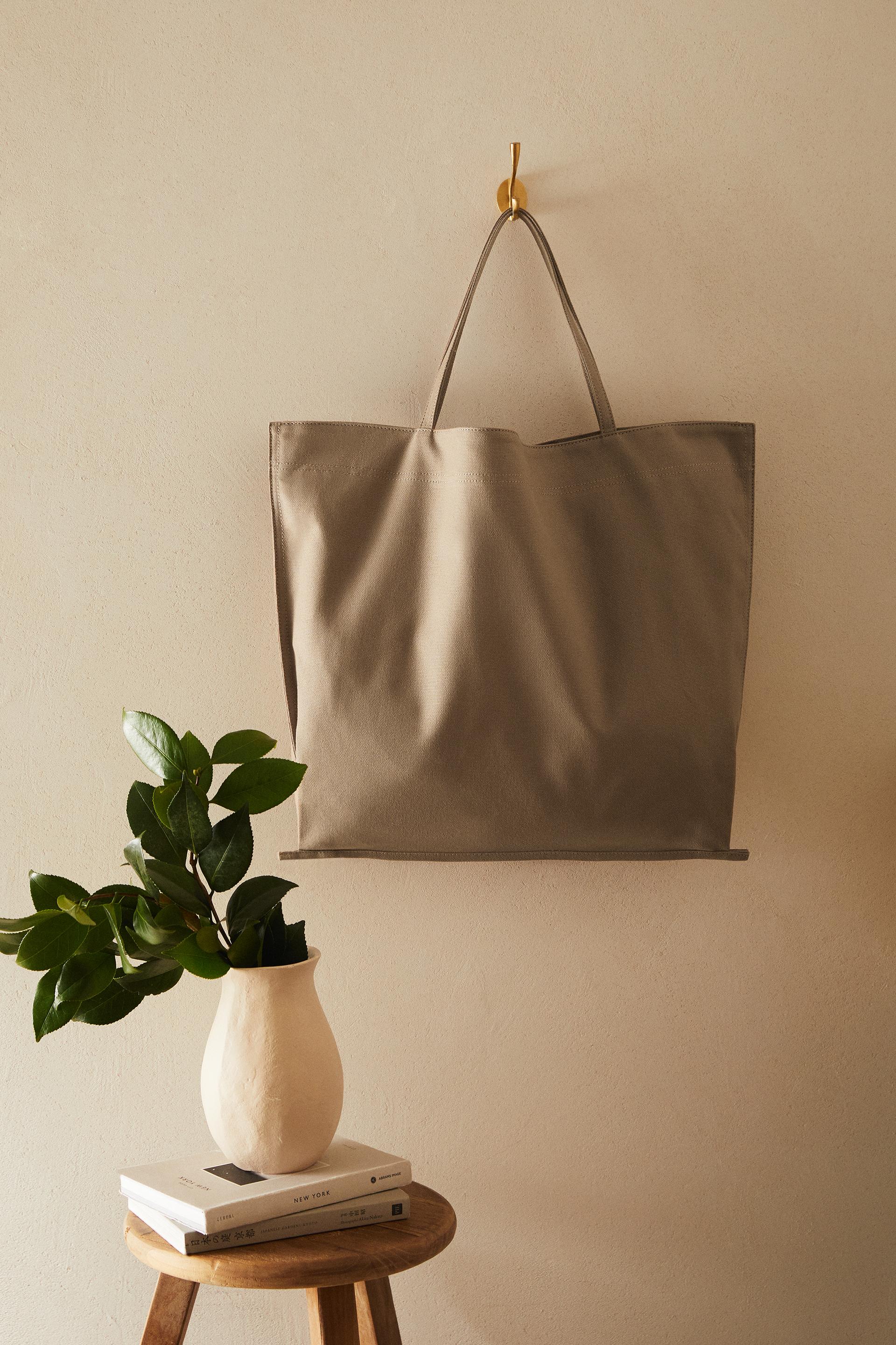 Zara fabric tote bag Clearance