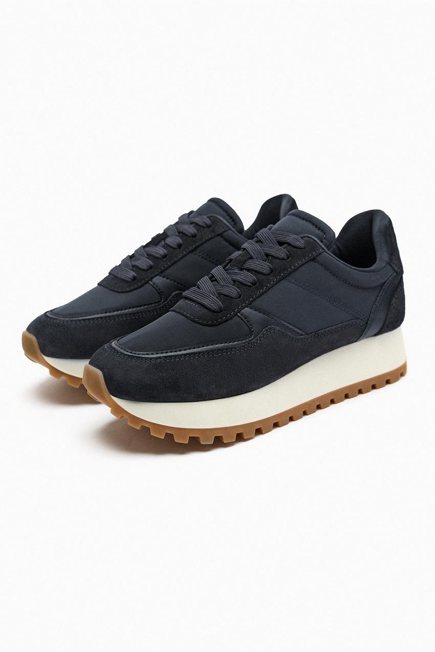 Zara platform leather sneakers Outlet