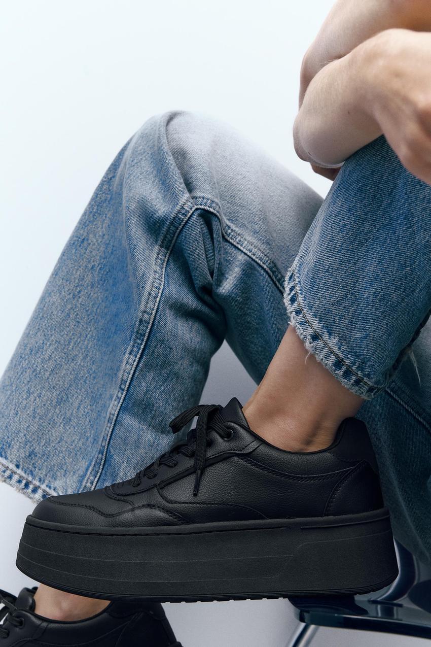 Zara platform leather sneakers Outlet