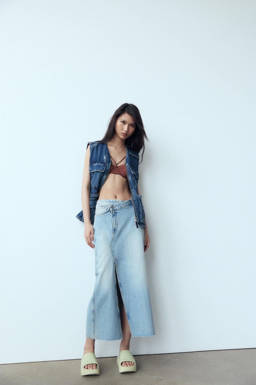 Rubberised flat sporty sandals zara Clearance