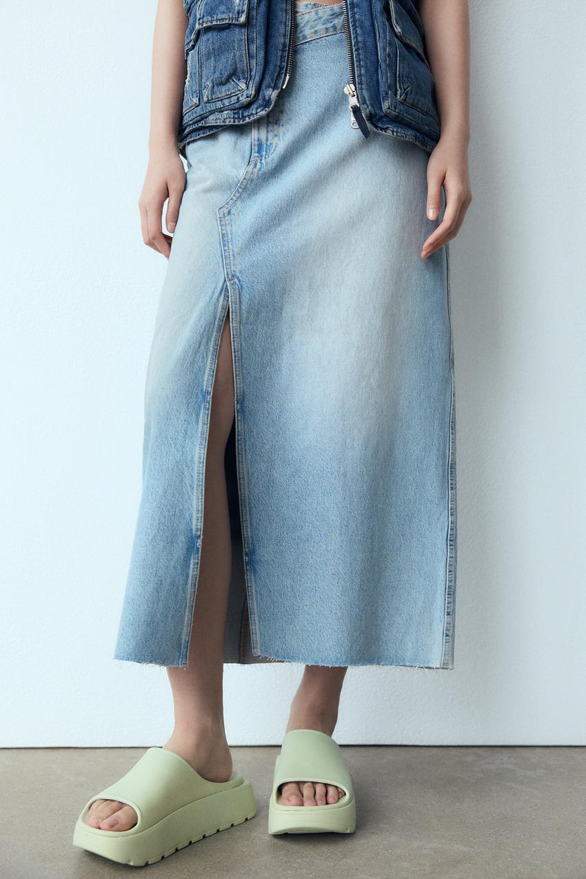 Rubberised flat sporty sandals zara Clearance