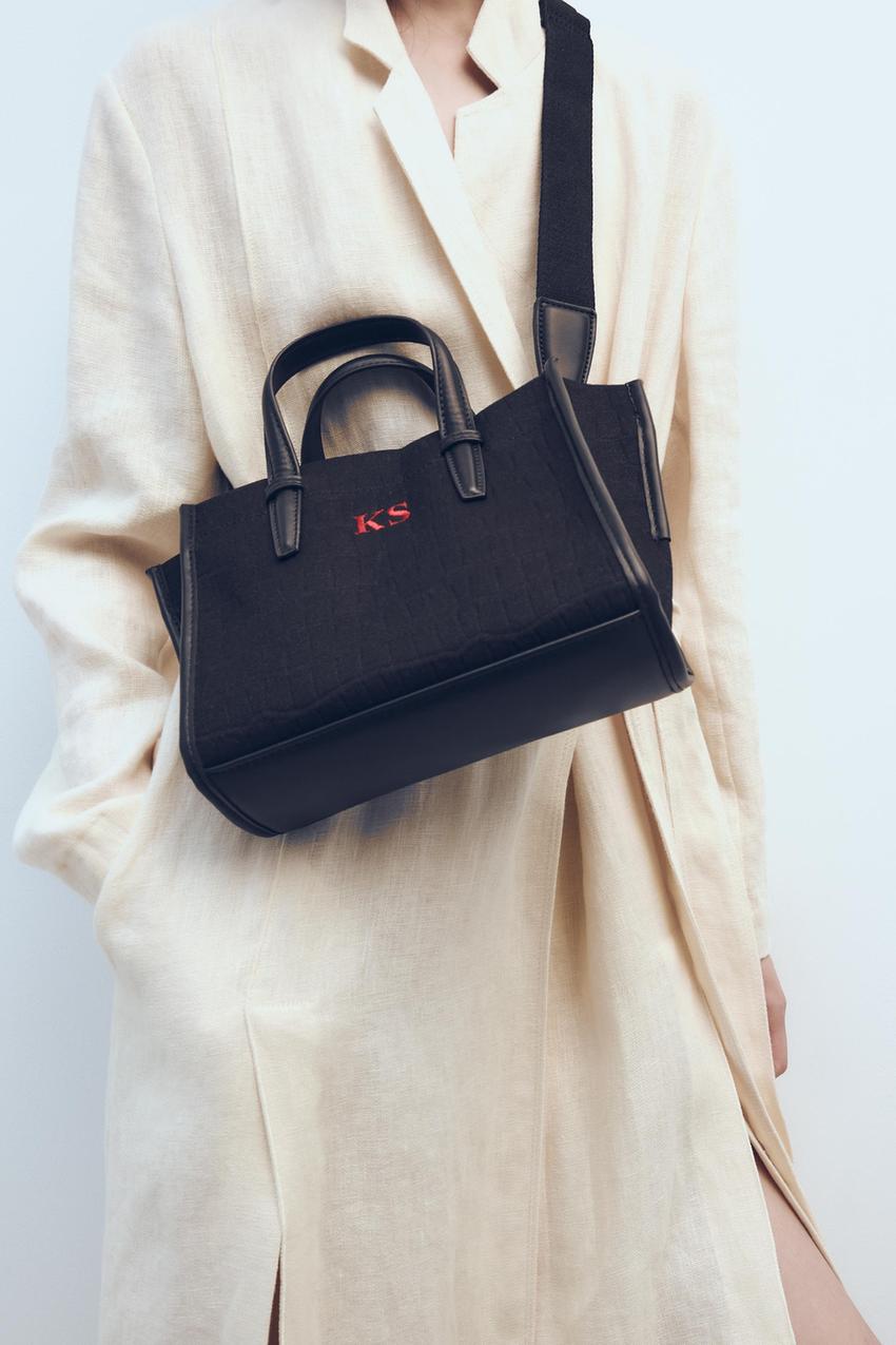 Zara zippered tote bag Clearance