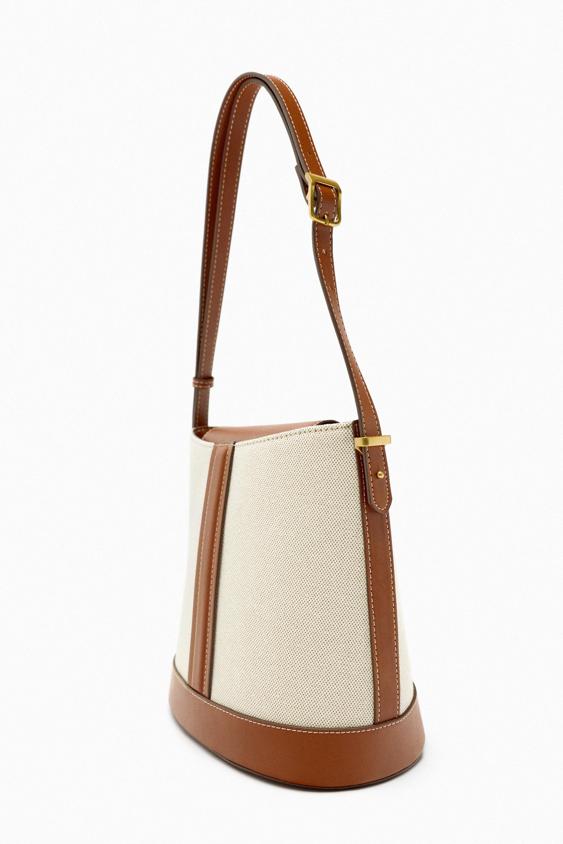 Zara brown bucket bag Outlet