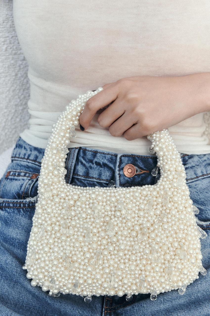 Pearl purse zara Clearance