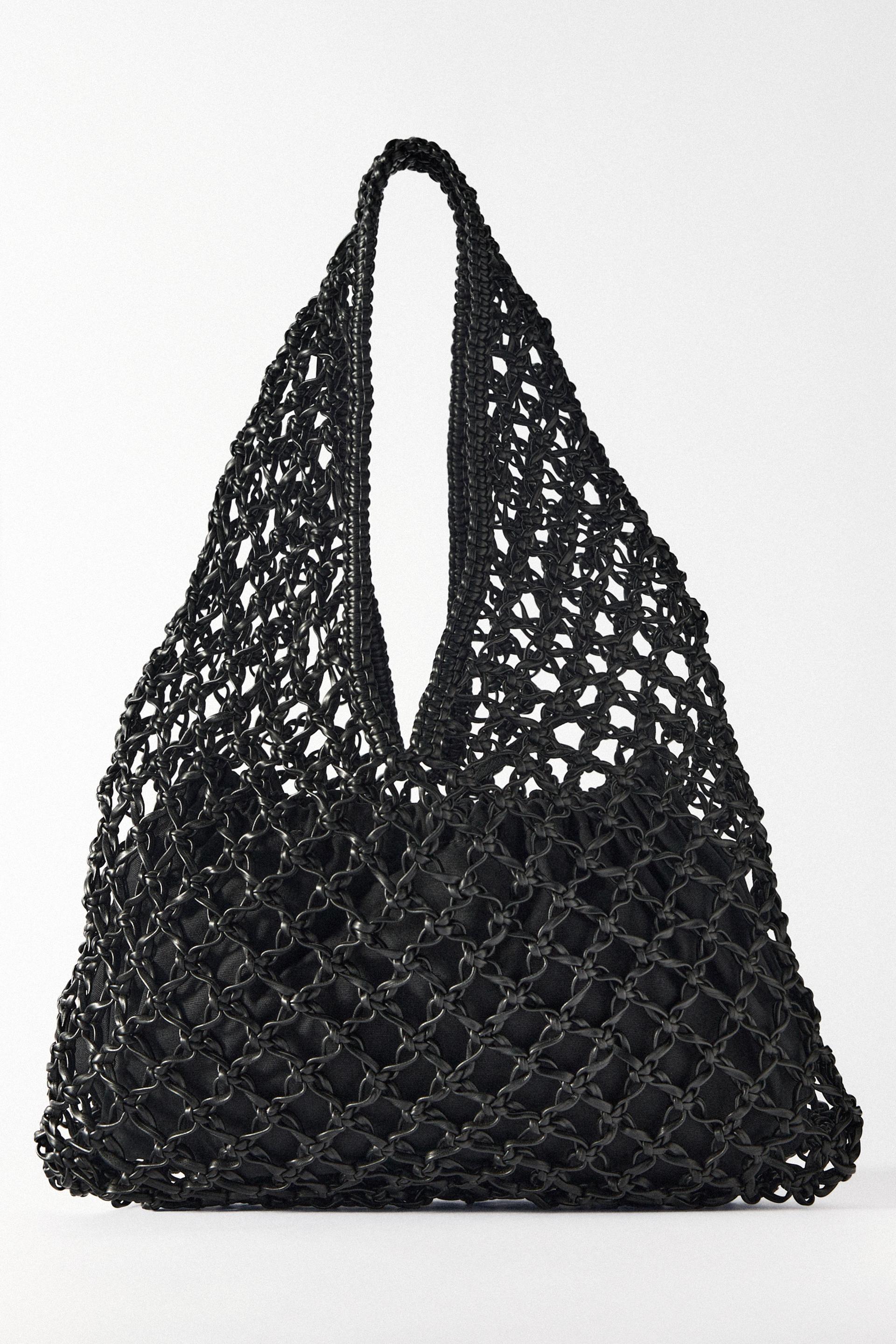 Zara braided shoulder bag Clearance