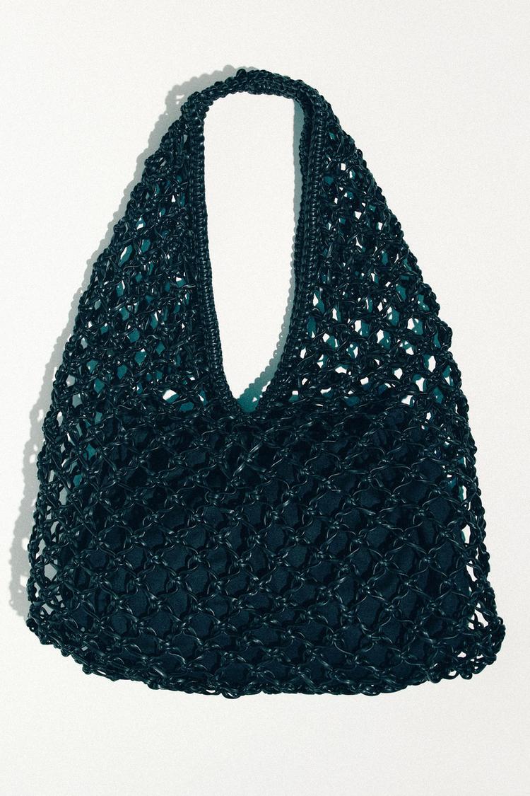 Zara WOVEN SHOULDER BAG - 16154110-800