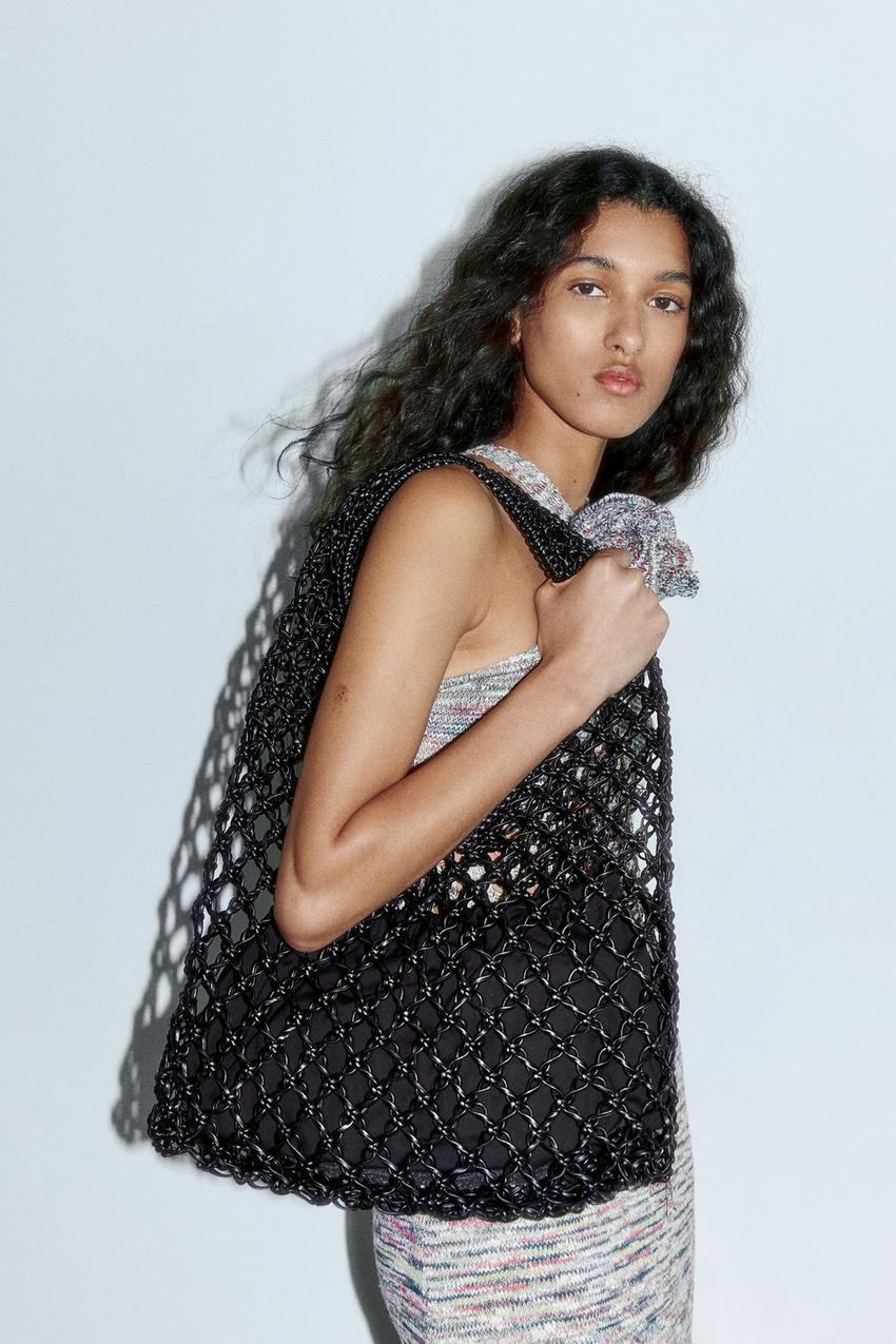 Zara net bag Clearance