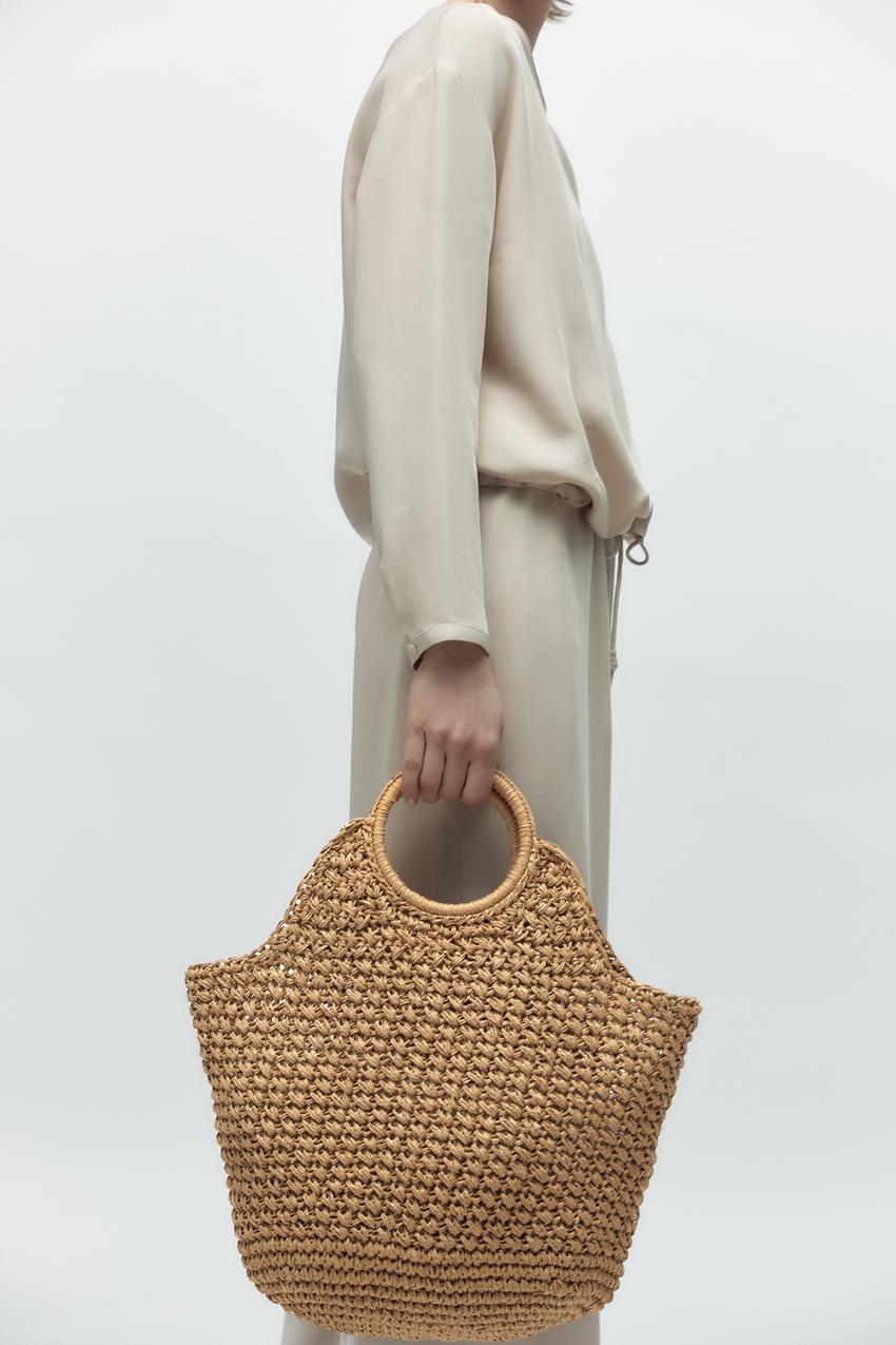 Zara straw handbags Clearance
