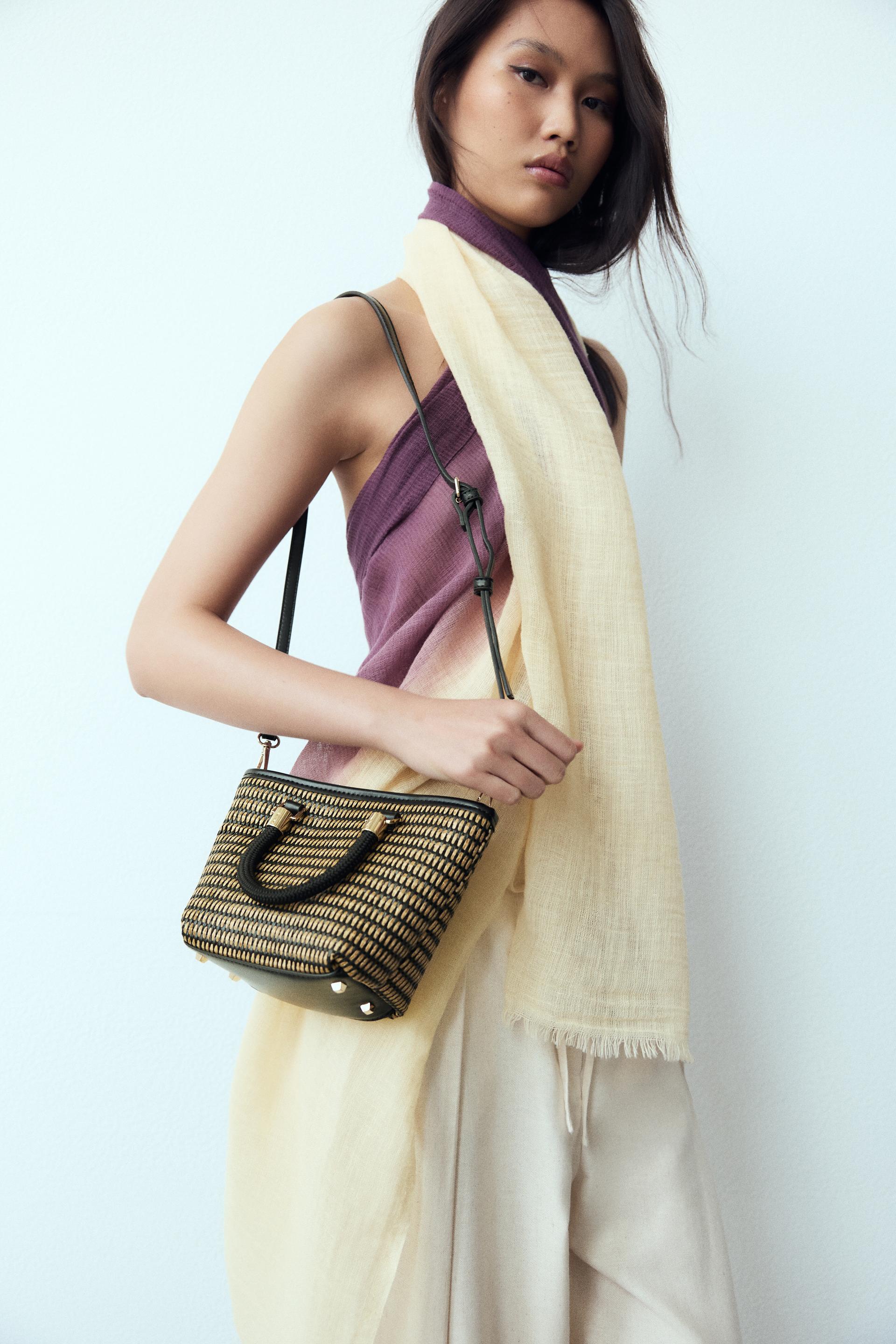 Zara braided shoulder bag Clearance