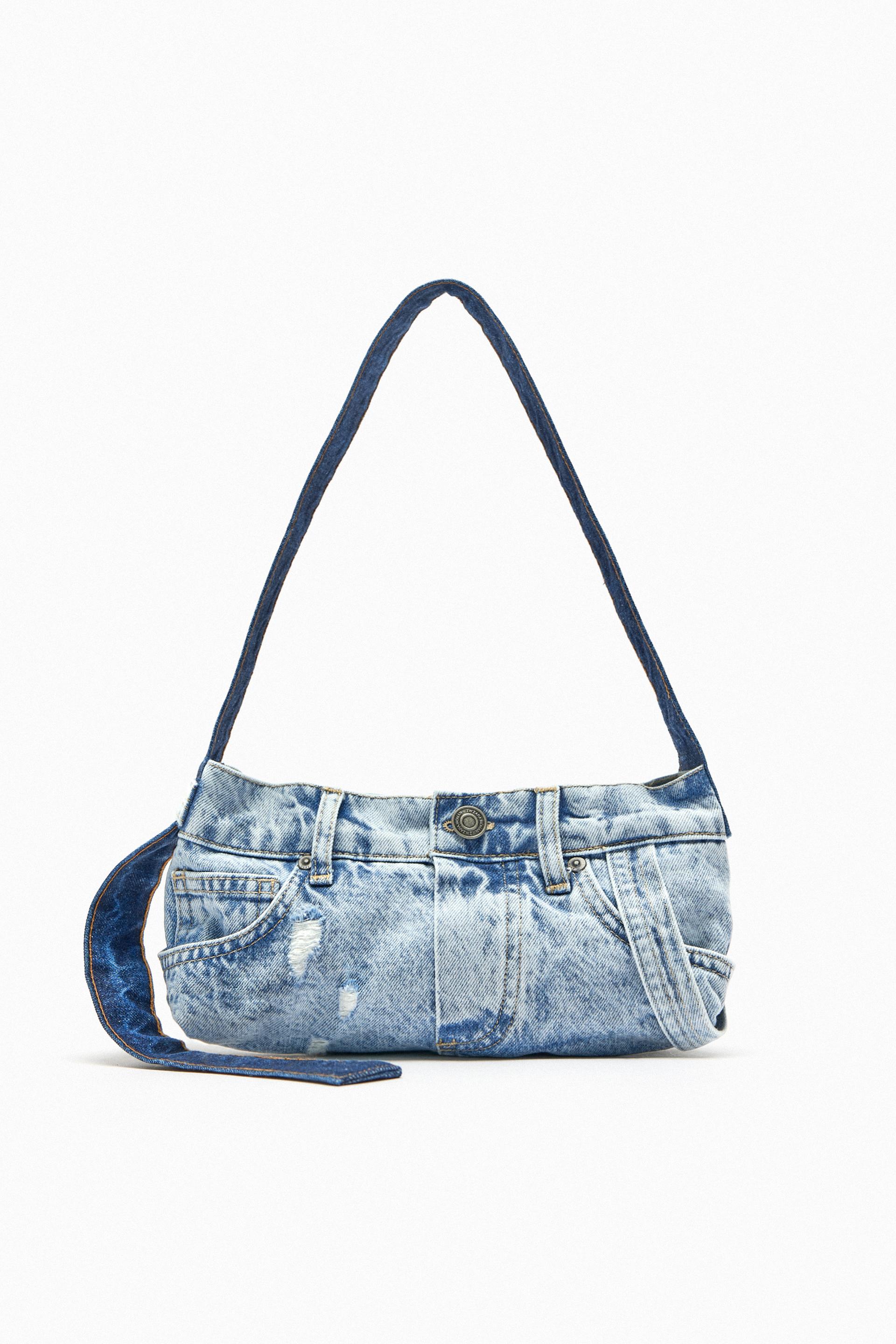 Zara denim handbags & purses Clearance