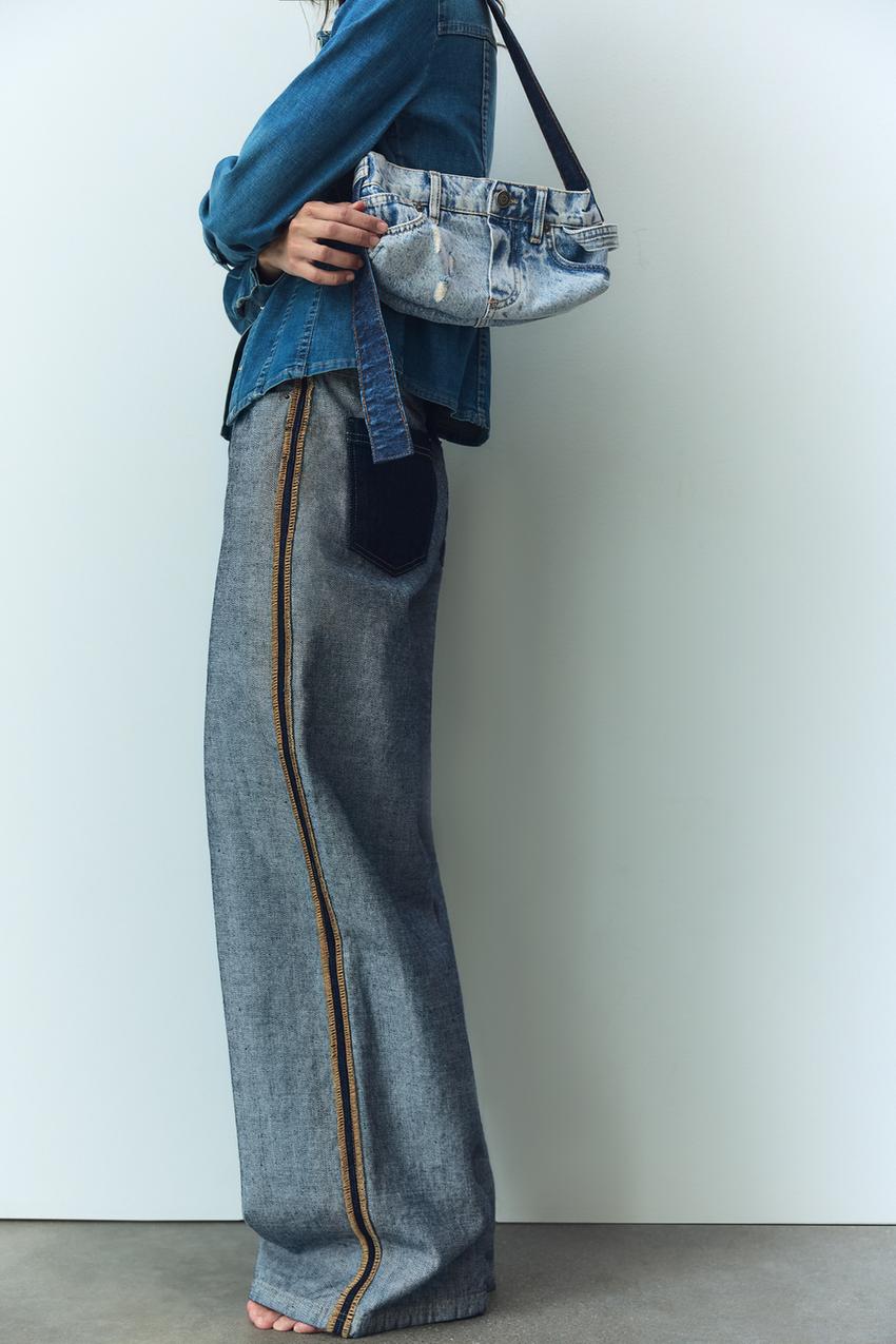 Zara denim handbags & purses Clearance