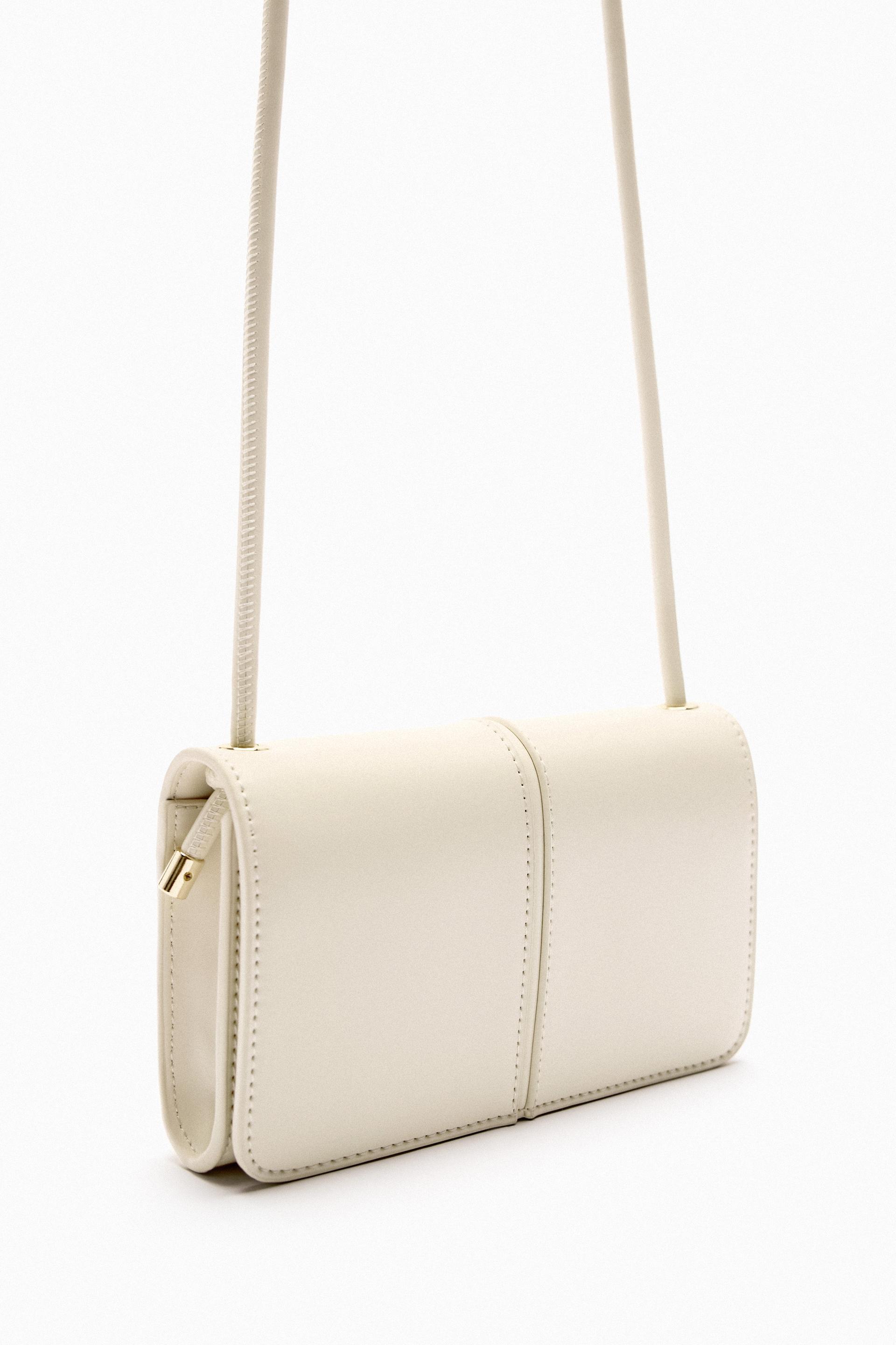 Zara white clutch Outlet