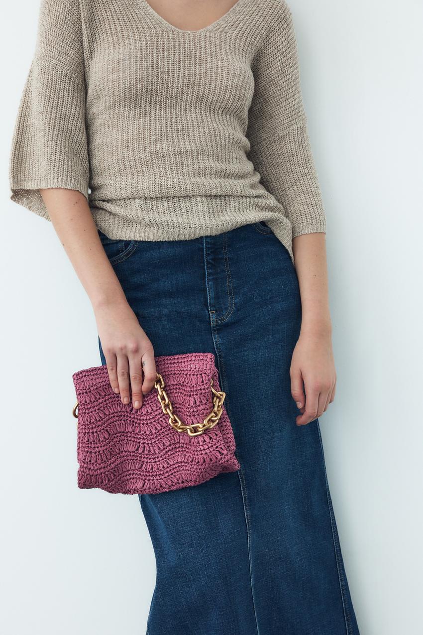 Purple zara bag Clearance