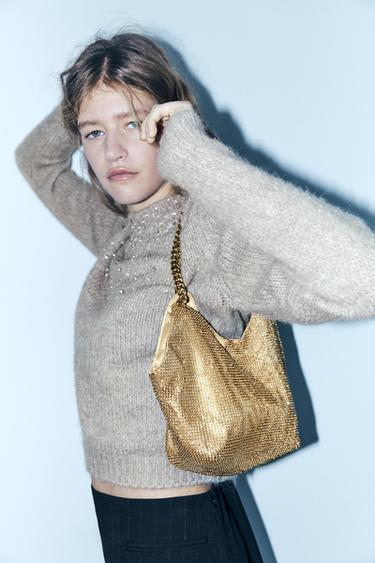 Obrázek 0 z/ze MINI KABELKA SHOPPER SE ŠTRASEM od Zara