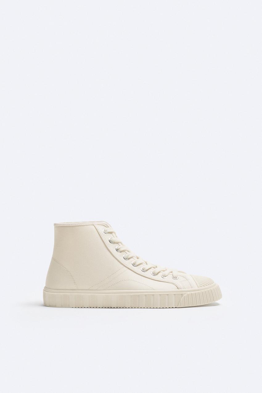 Zara high top sneakers white Clearance