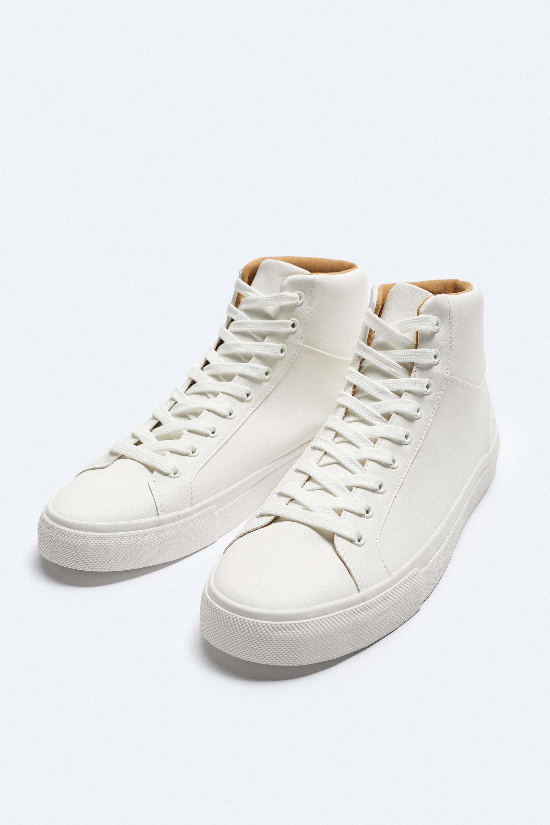 Zara high top sneakers white Clearance
