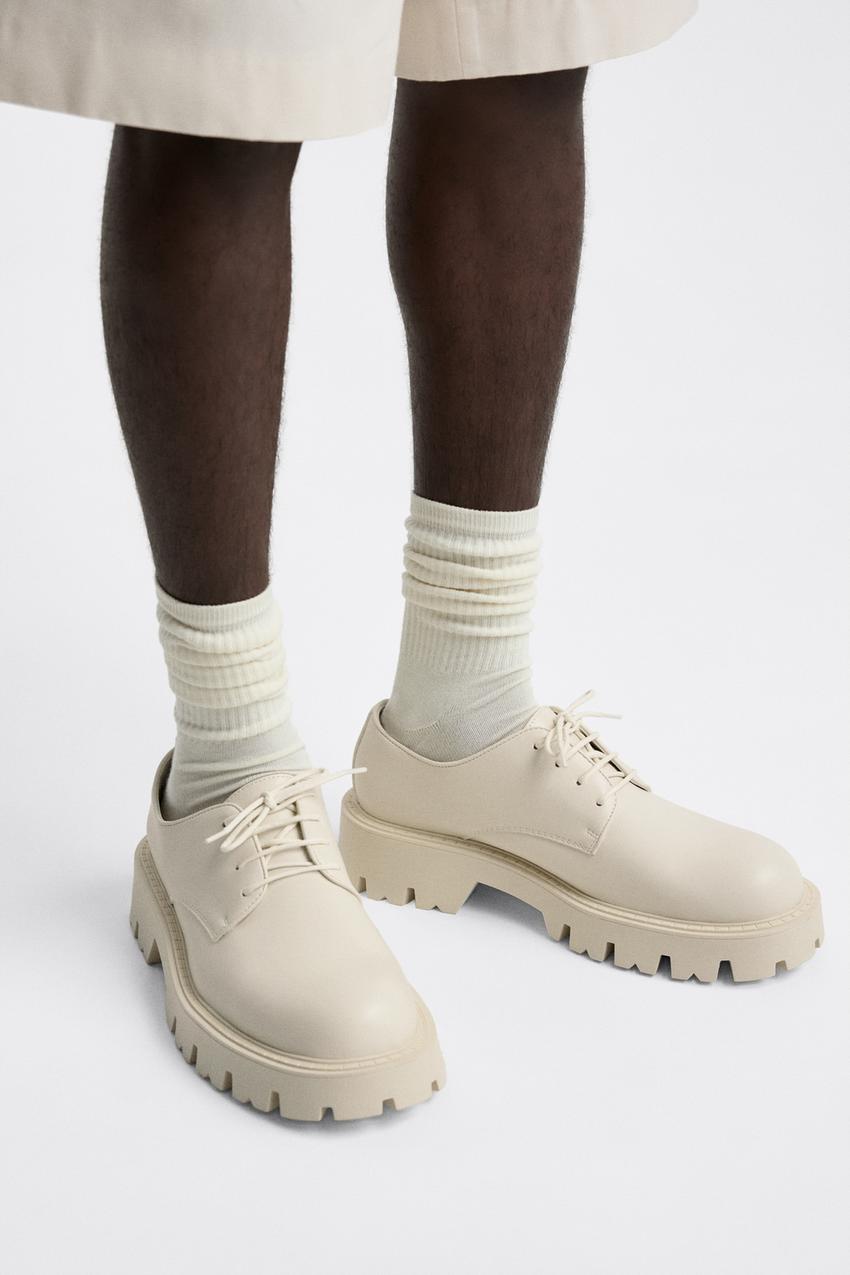 Track sole sneakers zara Clearance