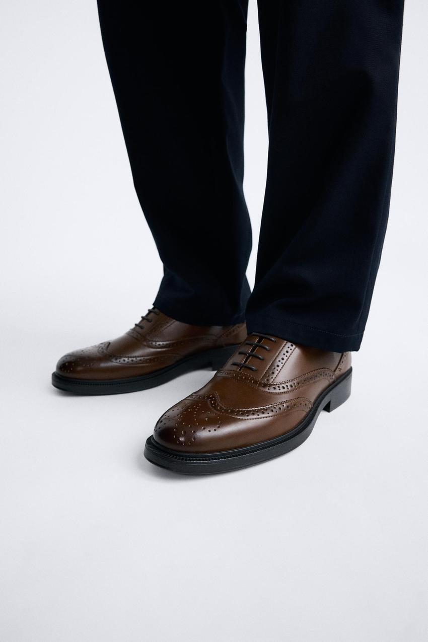 Brown zara shoes Clearance