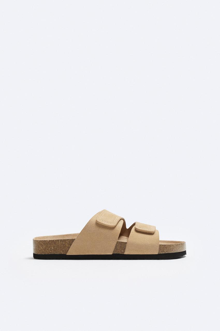 Zara adhesive strap sandals Clearance