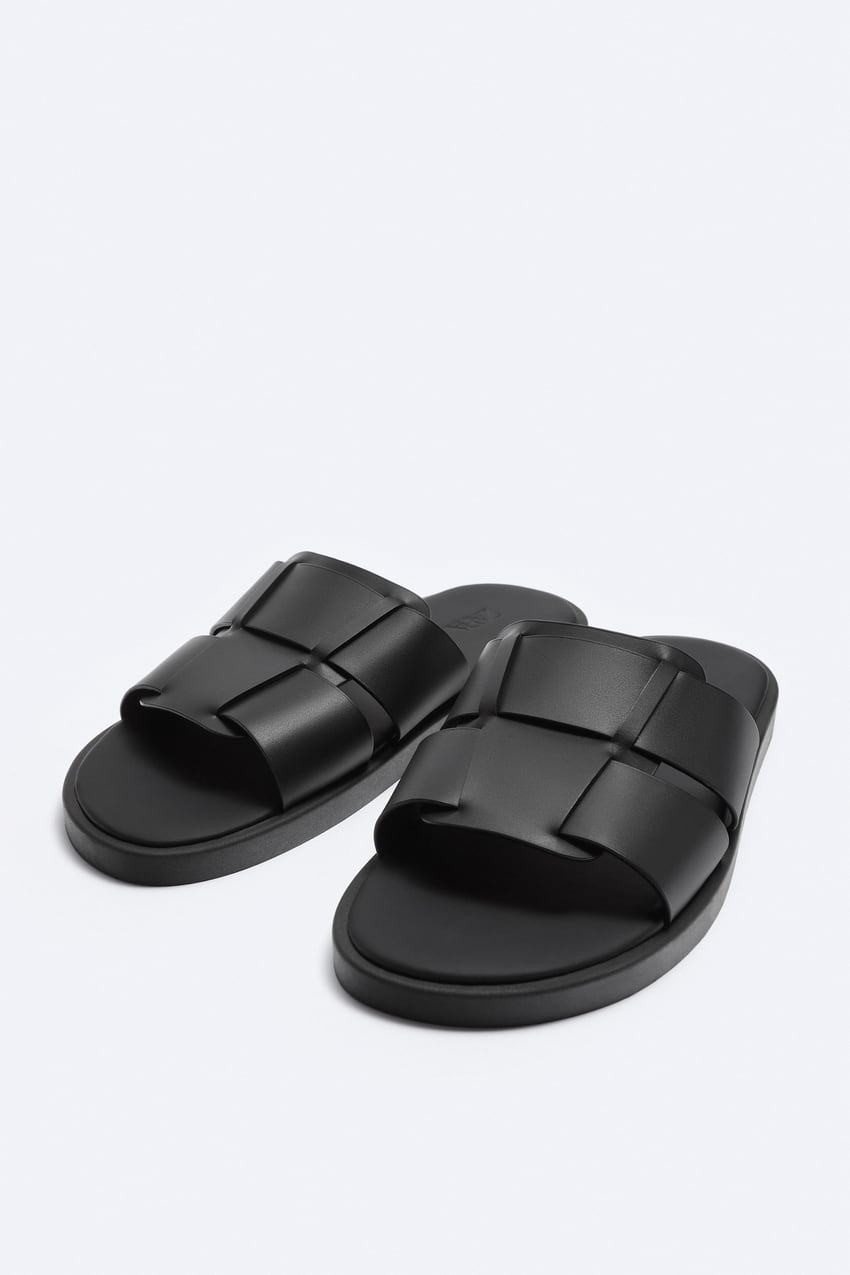 Women's Leather Flat Sandals